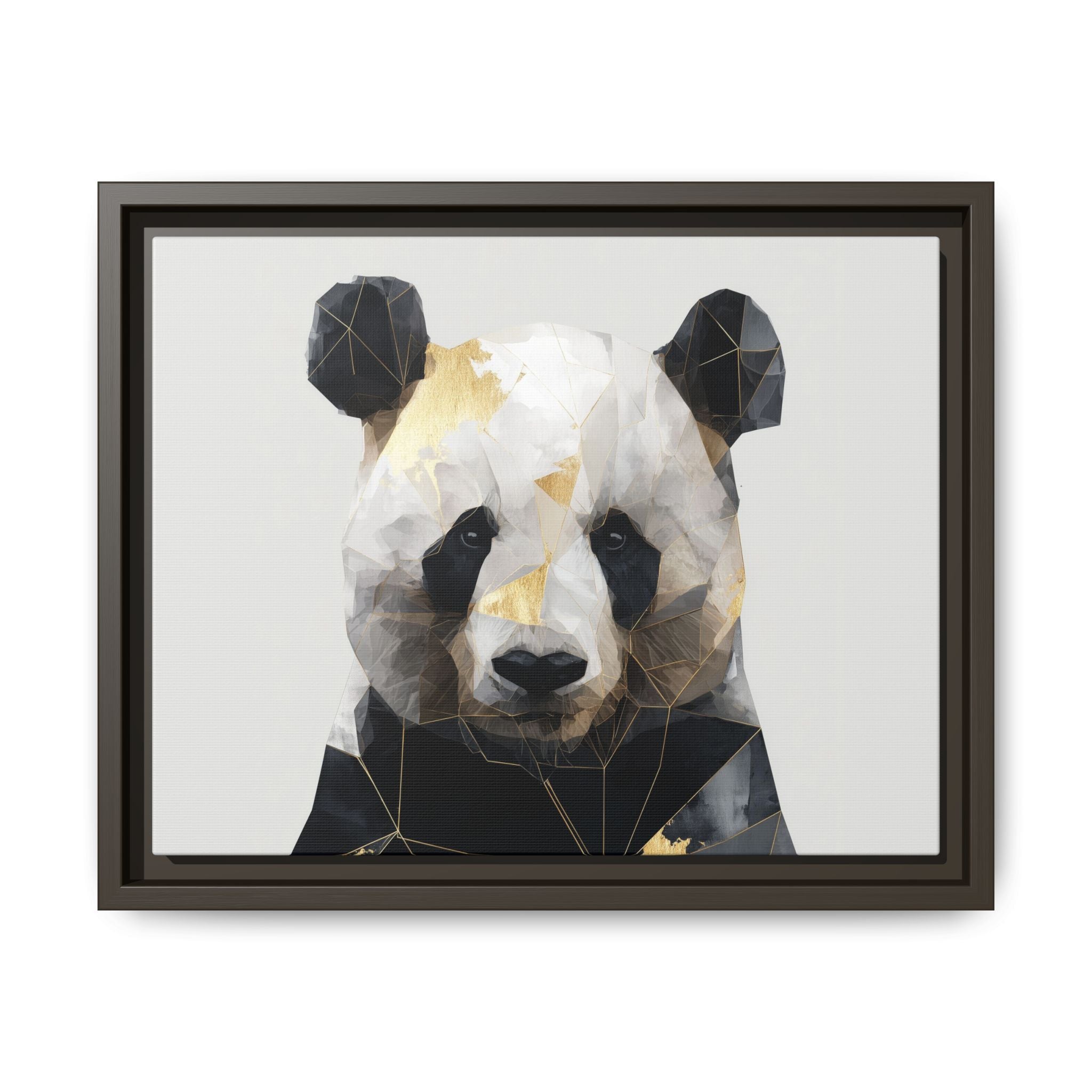 Fractal Panda: Geometric Digital Art, Low Poly Wildlife Portrait   |  Personalized & Custom Orders Available