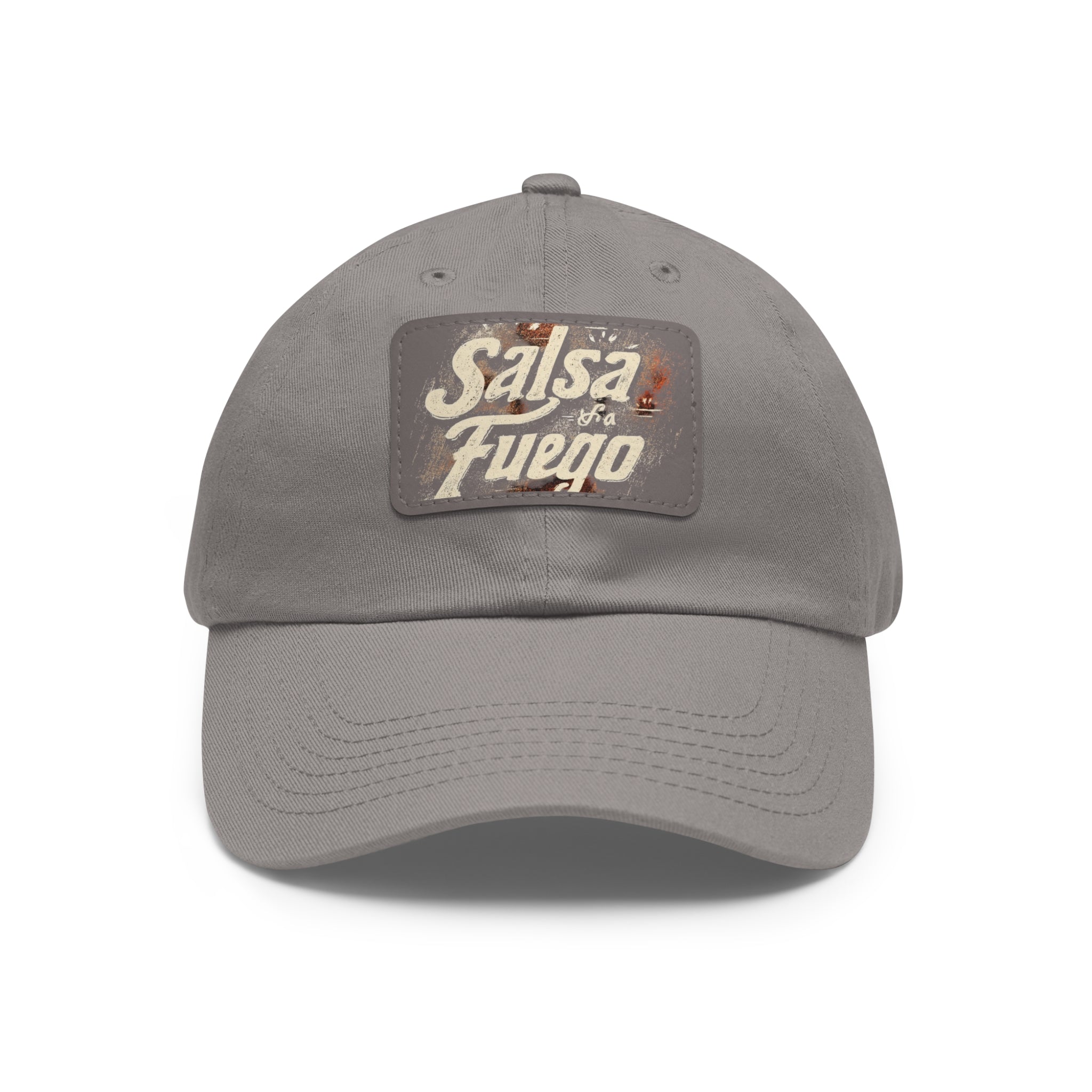 Salsa Fuego Dad Hat with Leather Patch (Rectangle)