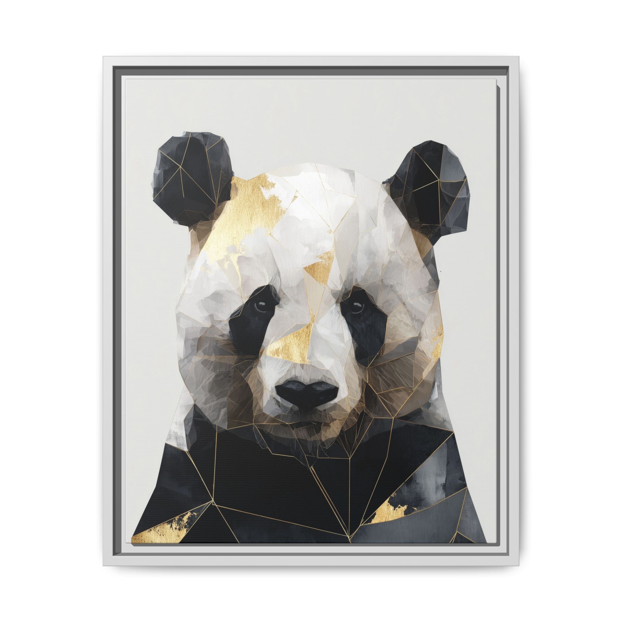 Fractal Panda: Geometric Digital Art, Low Poly Wildlife Portrait   |  Personalized & Custom Orders Available