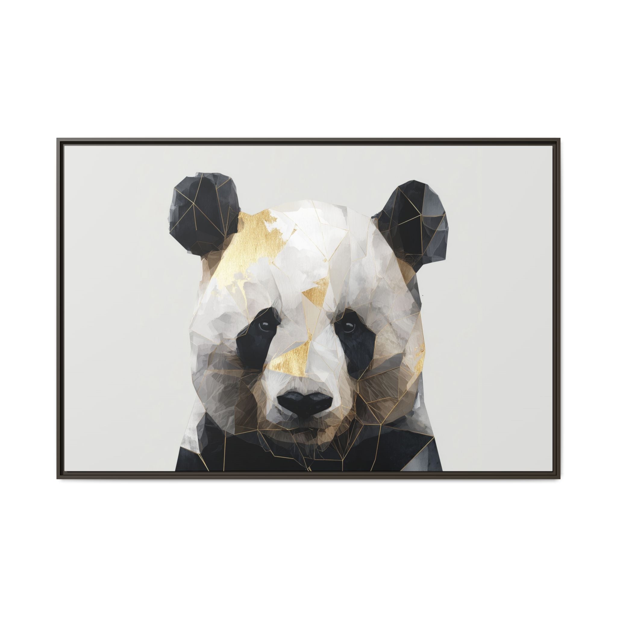 Fractal Panda: Geometric Digital Art, Low Poly Wildlife Portrait   |  Personalized & Custom Orders Available