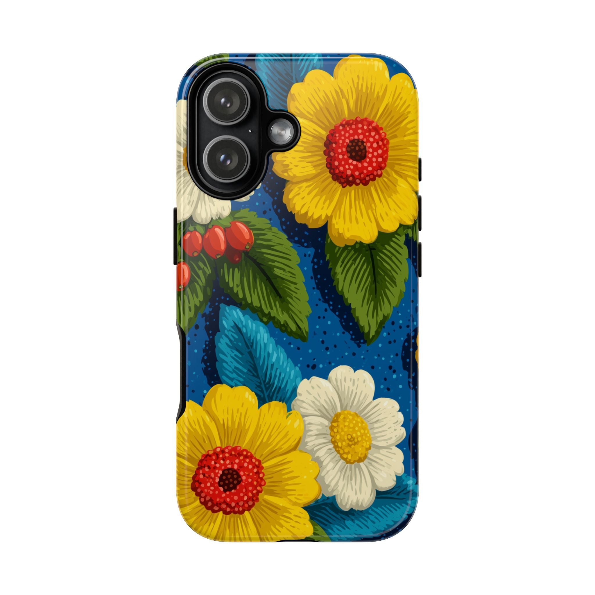 Summer Tough Cases: Floral Fine Art Phone Case, Fun Beach Vibe Phone Accessory, Summer Travel Gift, Colorful Phone Cover, Casual Style Tech