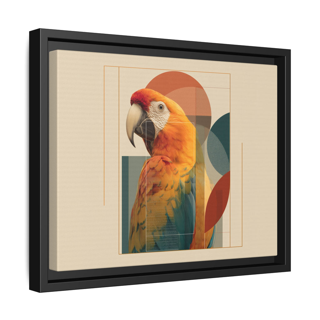 Macaw Geometry: Vibrant Avian Portrait, Modernist Graphic Design   |  Personalized & Custom Orders Available
