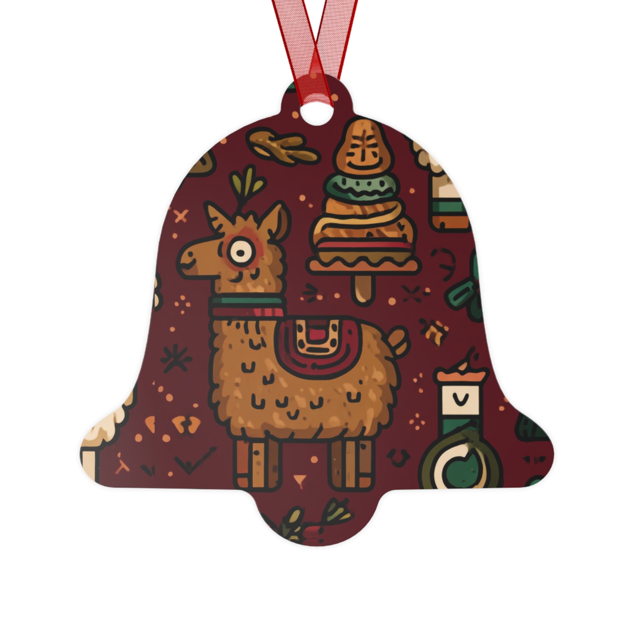 Peruvian Themed Incan Theme Festive Metal Ornaments, Unique Holiday Decorations, Christmas Tree Decor, Personalized Gifts, Charming Keepsake