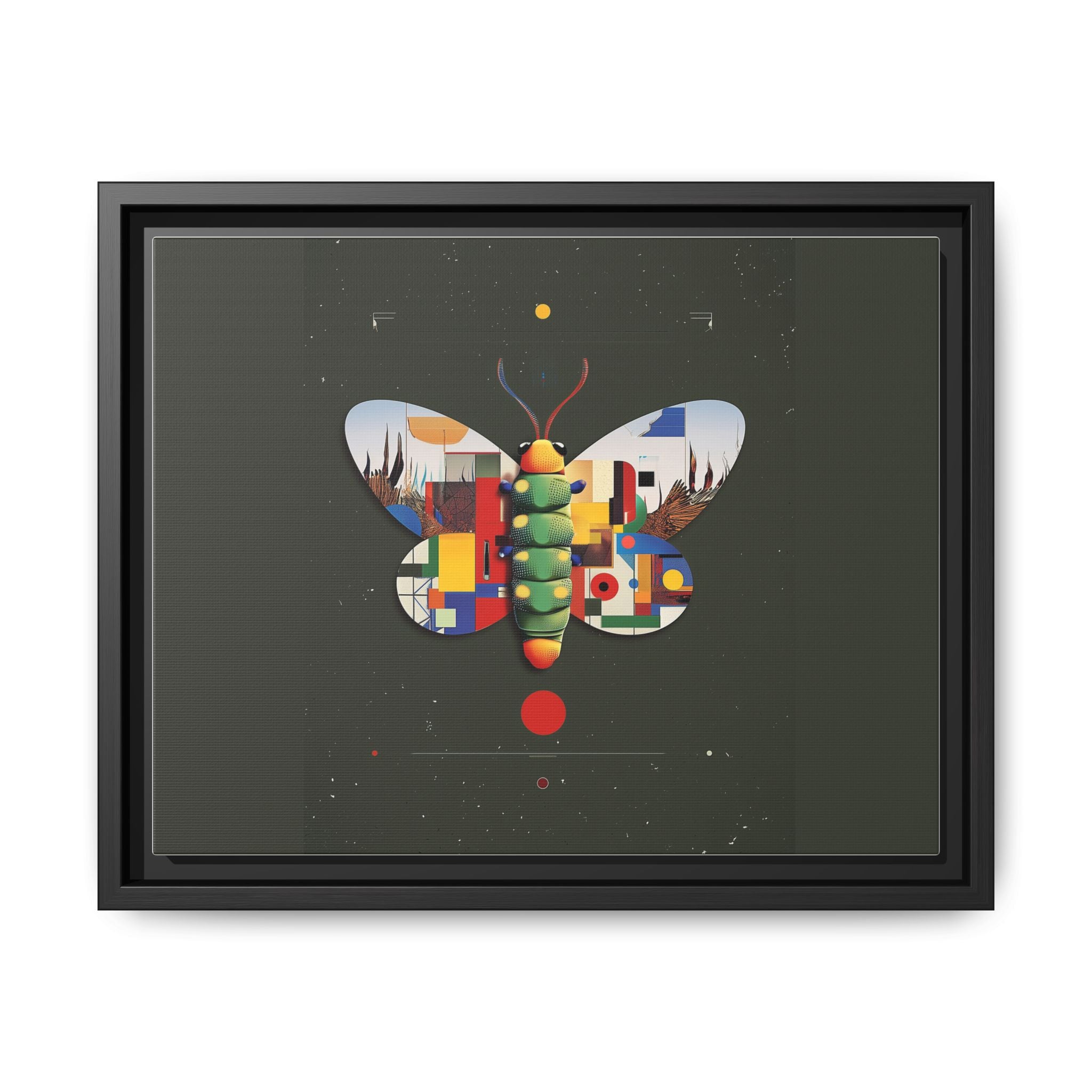 Geometric Butterfly: Bauhaus Digital Mosaic, Technological Nature Composition   |    Custom Orders Available