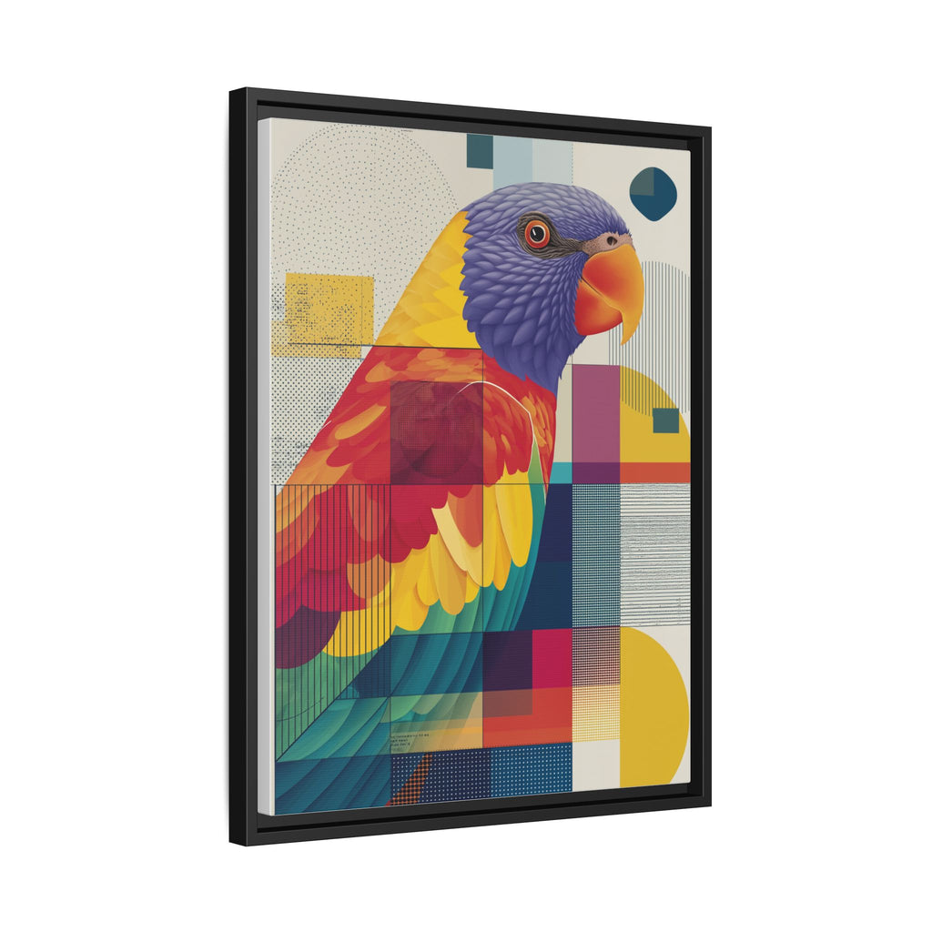 Prismatic Parrot: Geometric Deconstruction, Modern Abstract Art   |    Custom Orders Available