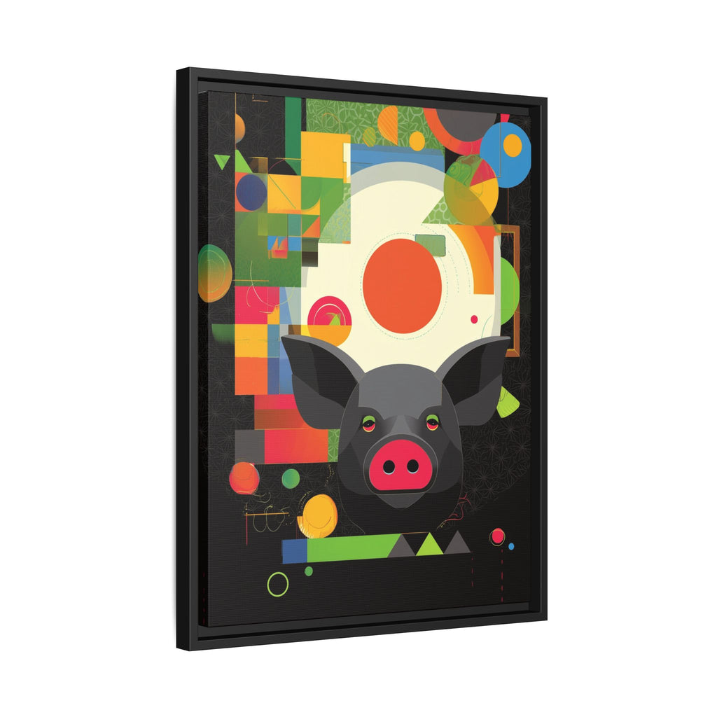 Prismatic Pig: Geometric Abstract Design, Digital Graphic Art Illustration   |    Custom Orders Available