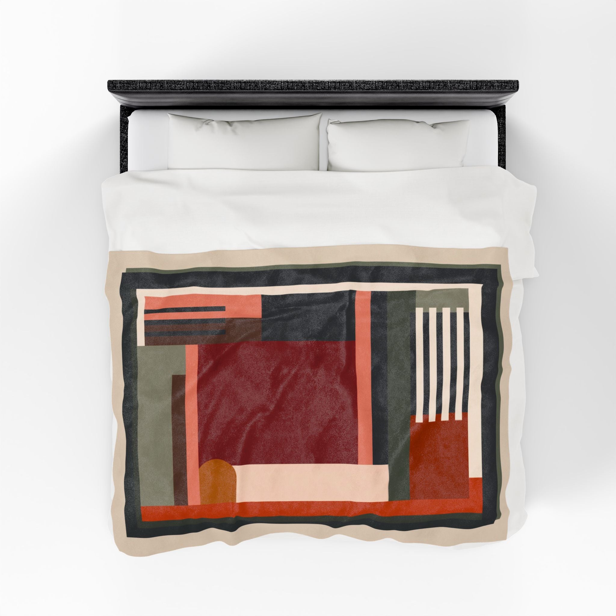 Geometric Harmony: Modernist Color Symphony, Abstract Spatial Composition   |    Custom Orders Available