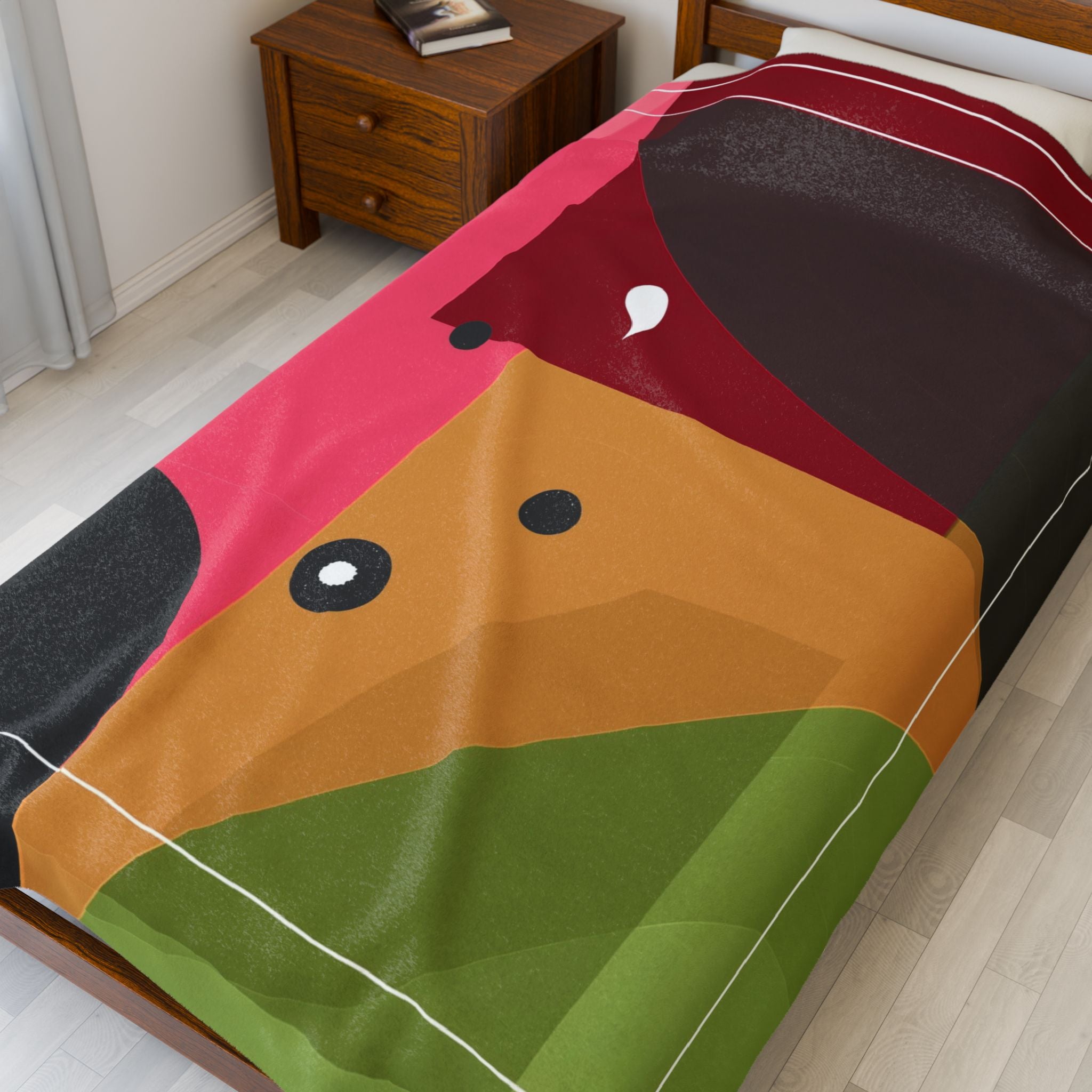 Geometric Intersections: Angular Color Composition, Modernist Abstract Design   |    Custom Orders Available