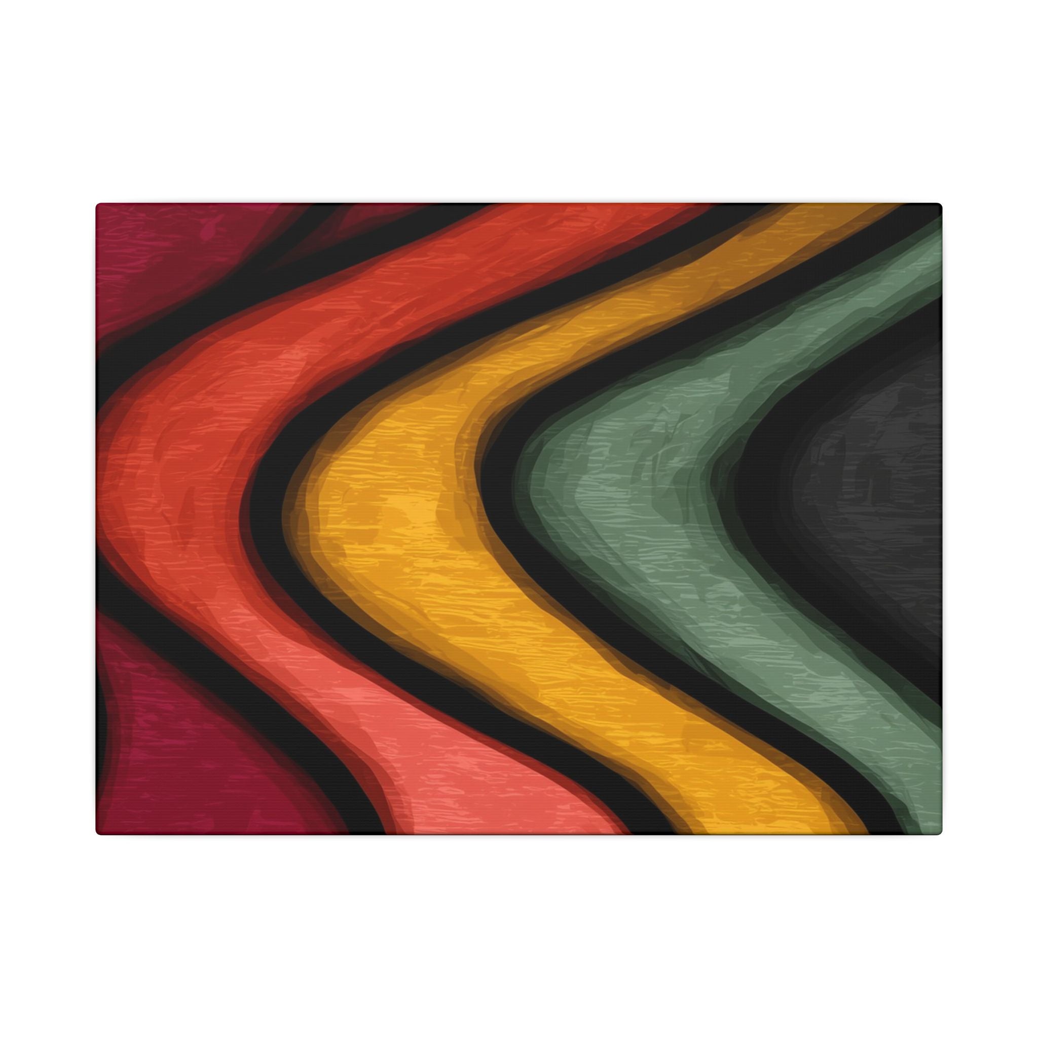 Autumnal Waves: Sinuous Organic Abstractions, Warm Color Landscape, Rhythmic Painterly Flow   |   Custom Orders Accepted