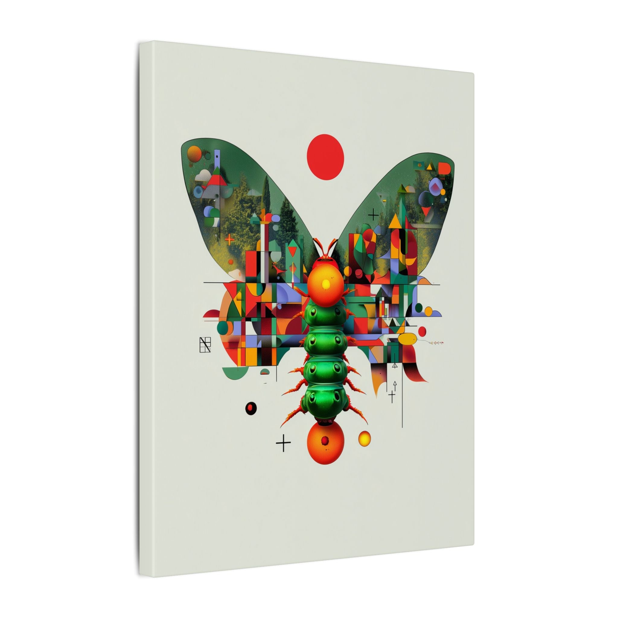 Metamorphic Geometry: Digital Cubist Butterfly, Algorithmic Nature Composition   |    Custom Orders Available
