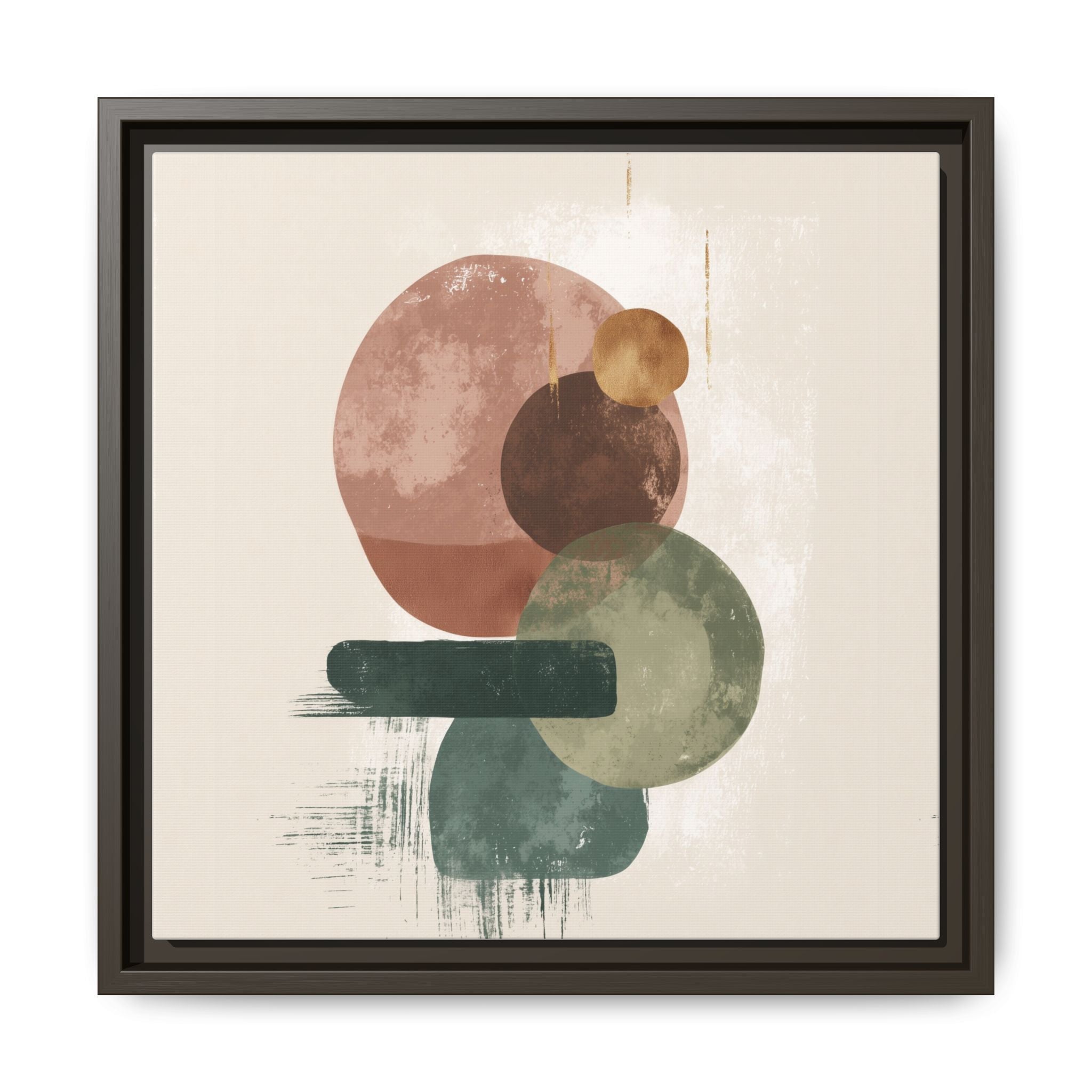 Organic Intersections: Watercolor Abstraction, Earth Tone Composition, Modern Minimalist Art   |   Custom Orders Accepted