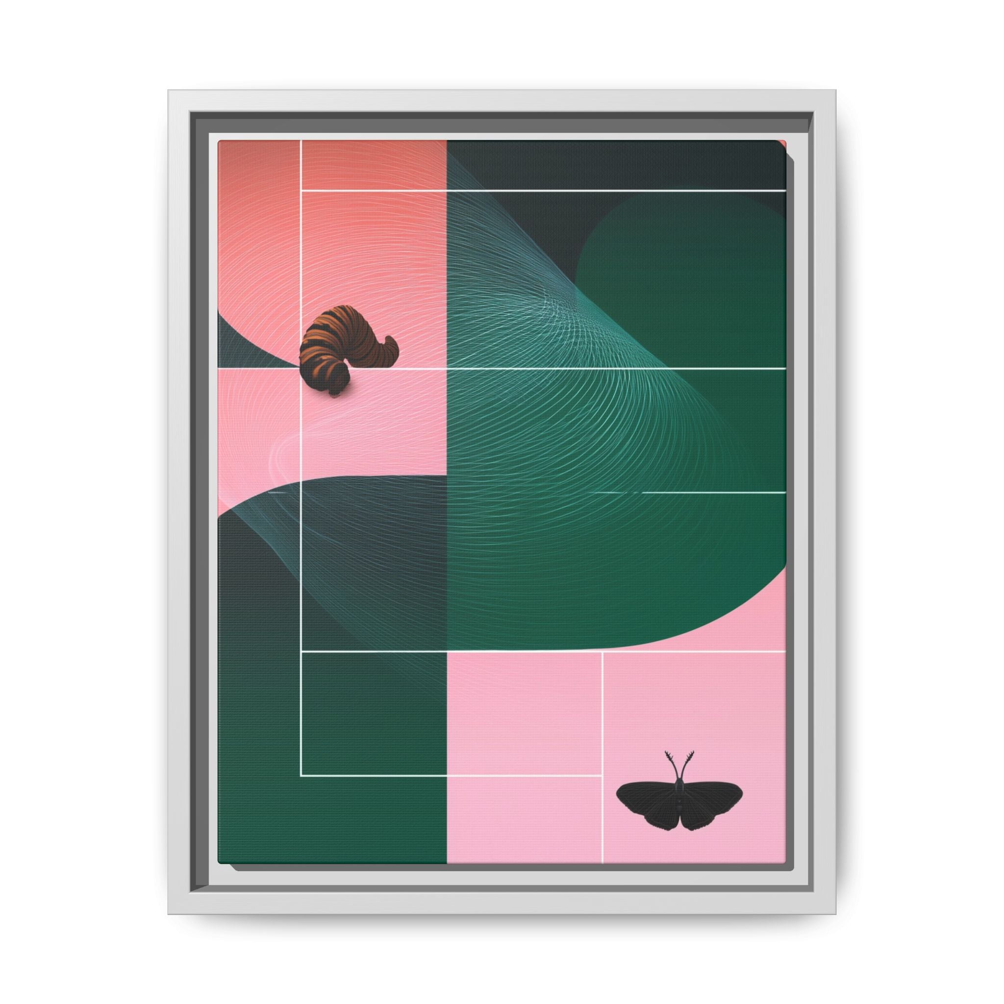 Metamorphic Geometric Framed Print : Abstract Graphic Design, Contemporary Digital Art Composition   |  Custom Orders Available