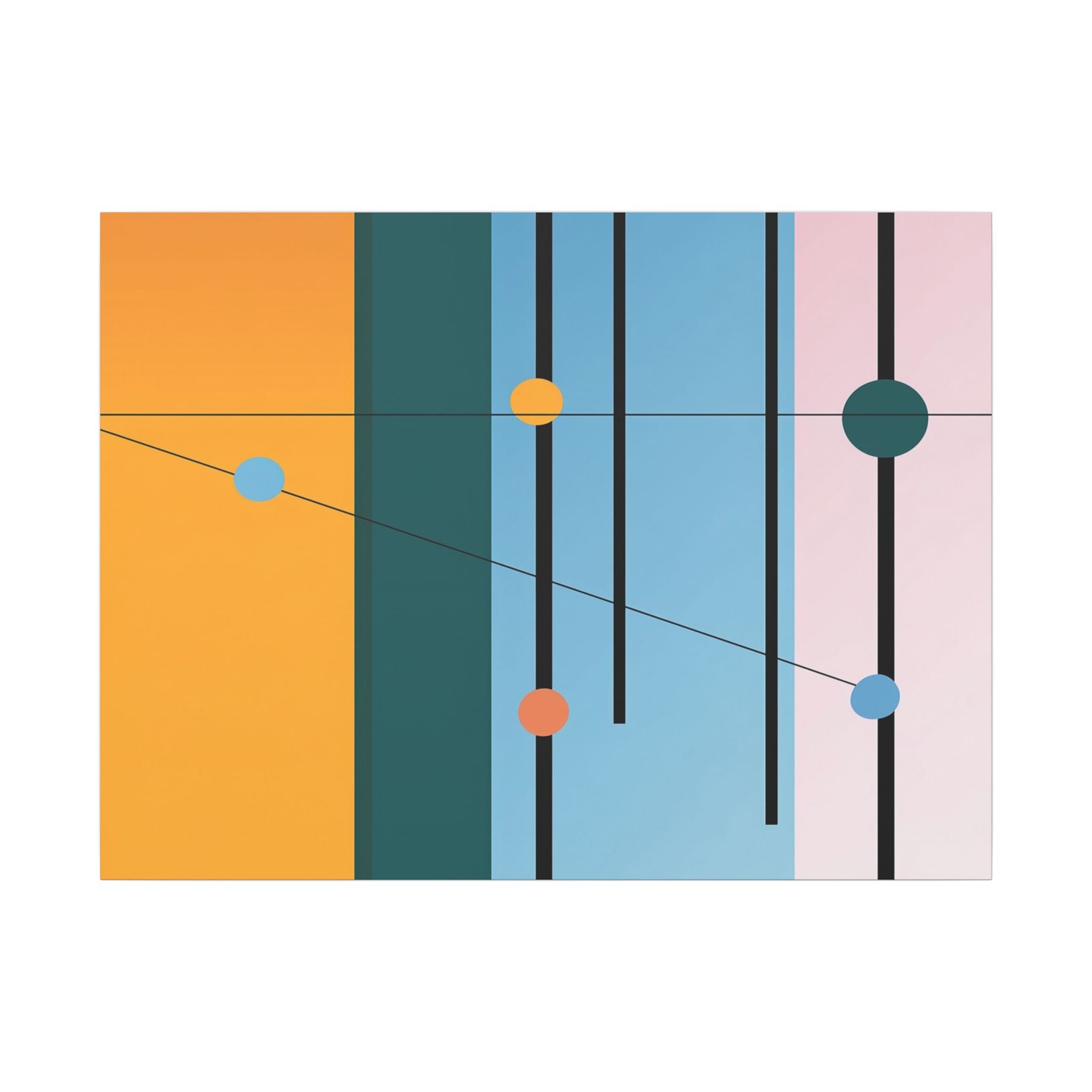 Geometric Networks: Constructivist Color Planes, Intersectional Design, Minimalist Spatial Composition   |   Custom Orders Accepted