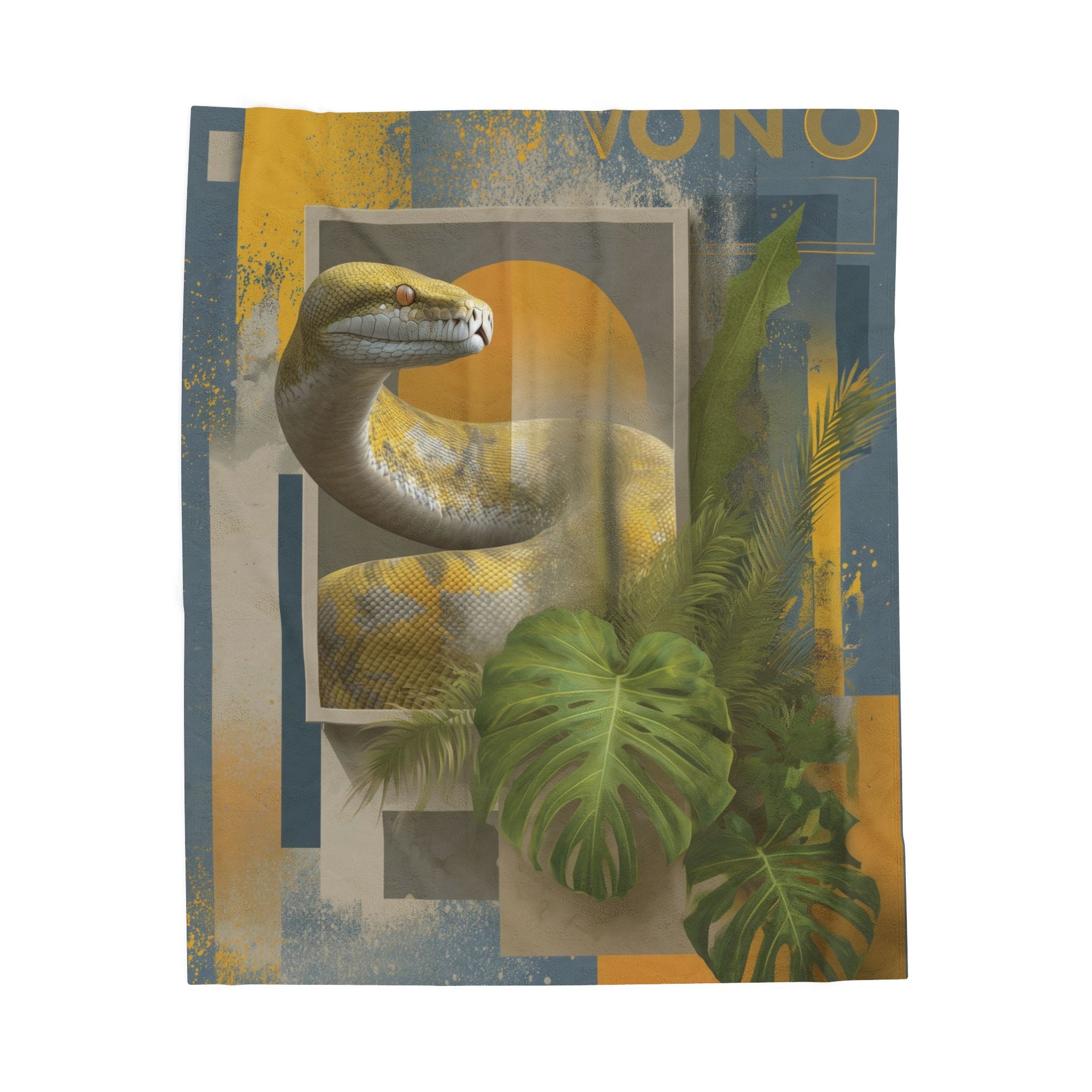 Serpent's Geometry: Tropical Scales in Digital Abstract, Contemporary Wildlife Art   |    Custom Orders Available