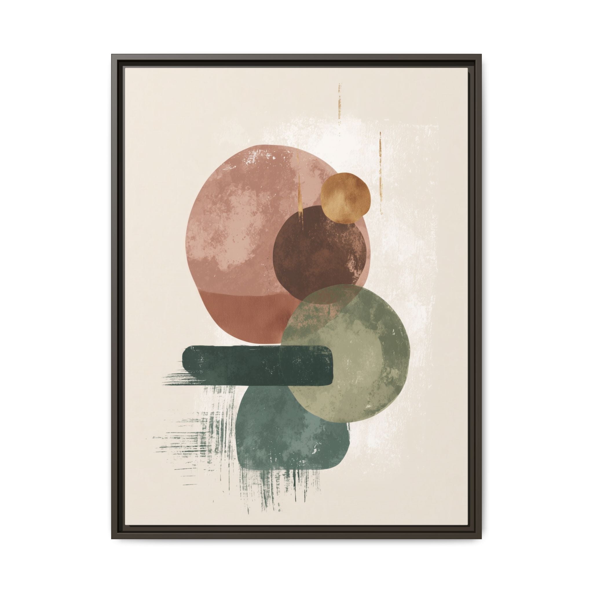 Organic Intersections: Watercolor Abstraction, Earth Tone Composition, Modern Minimalist Art   |   Custom Orders Accepted