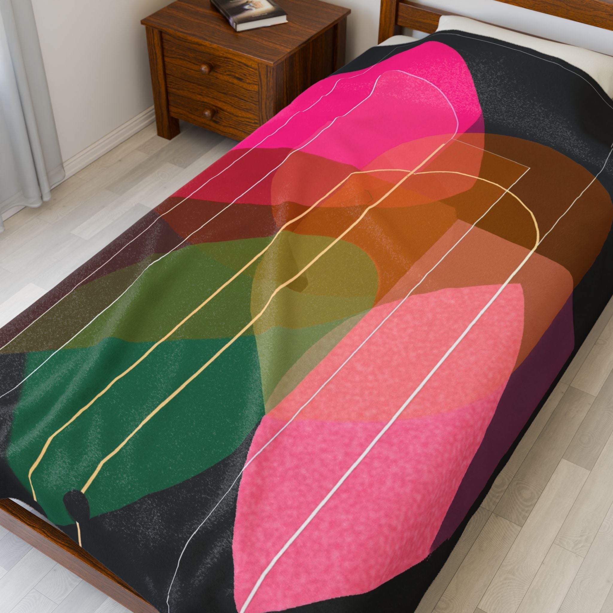 Organic Intersections: Geometric Abstraction, Mid-Century Color Study   |    Custom Orders Available