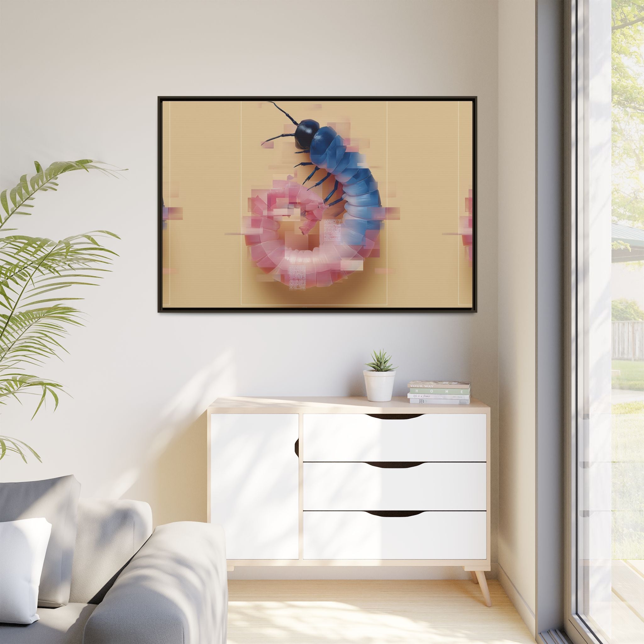 Glitched Symmetry: Digital Insect Mosaic, Pixelated Fragmentation   |    Custom Orders Available