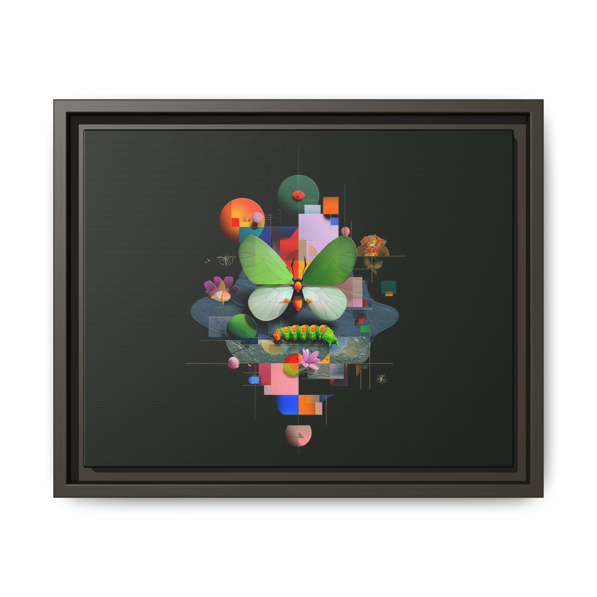 Geometric Metamorphosis: Abstract Nature Composition, Digital Cubist Butterfly Art   |    Custom Orders Available