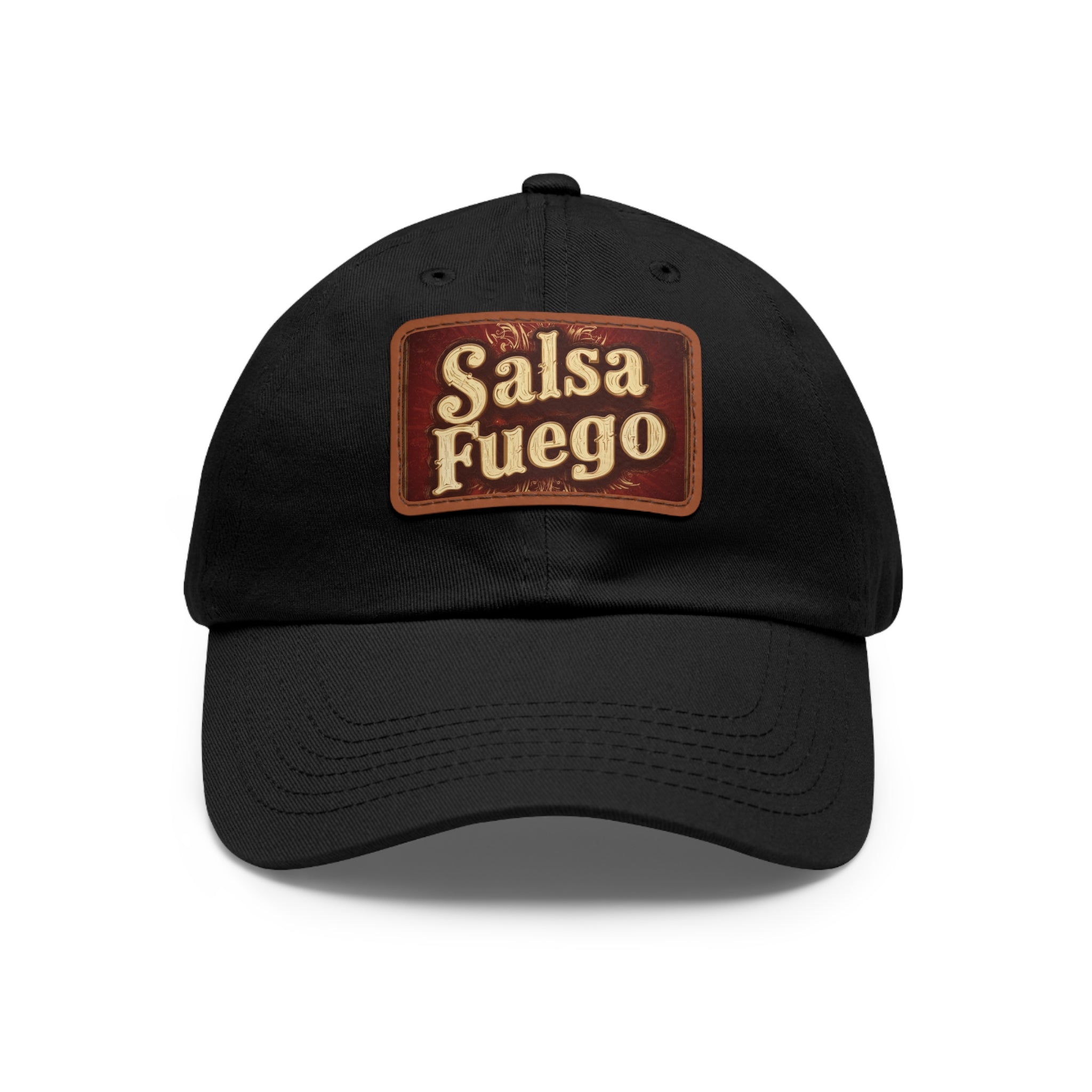 Salsa Fuego Dad Hat with Leather Patch (Rectangle)
