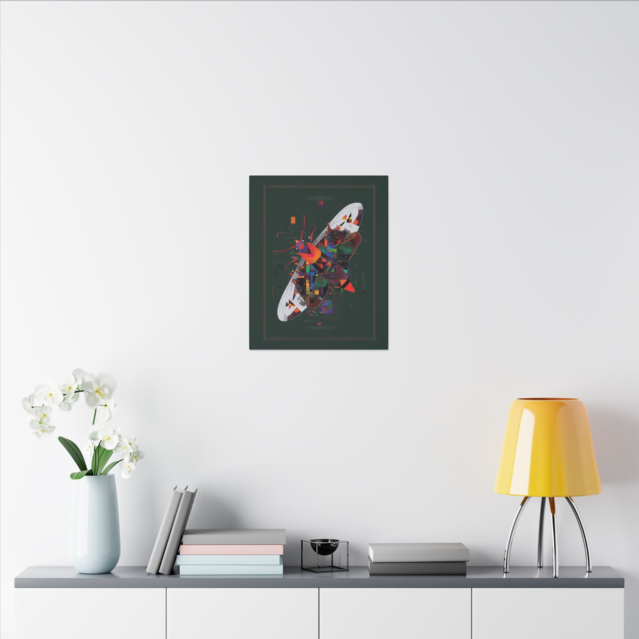 Geometric Butterfly: Digital Fragmentation, Chromatic Abstract Design   |    Custom Orders Available