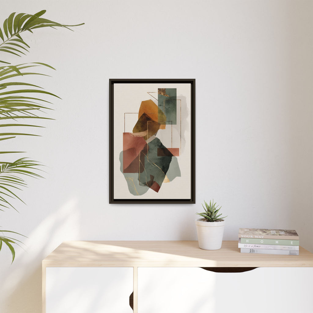 Harmonic Geometries: Architectural Abstraction, Earthy Palette, Minimalist Composition   |   Custom Orders Accepted