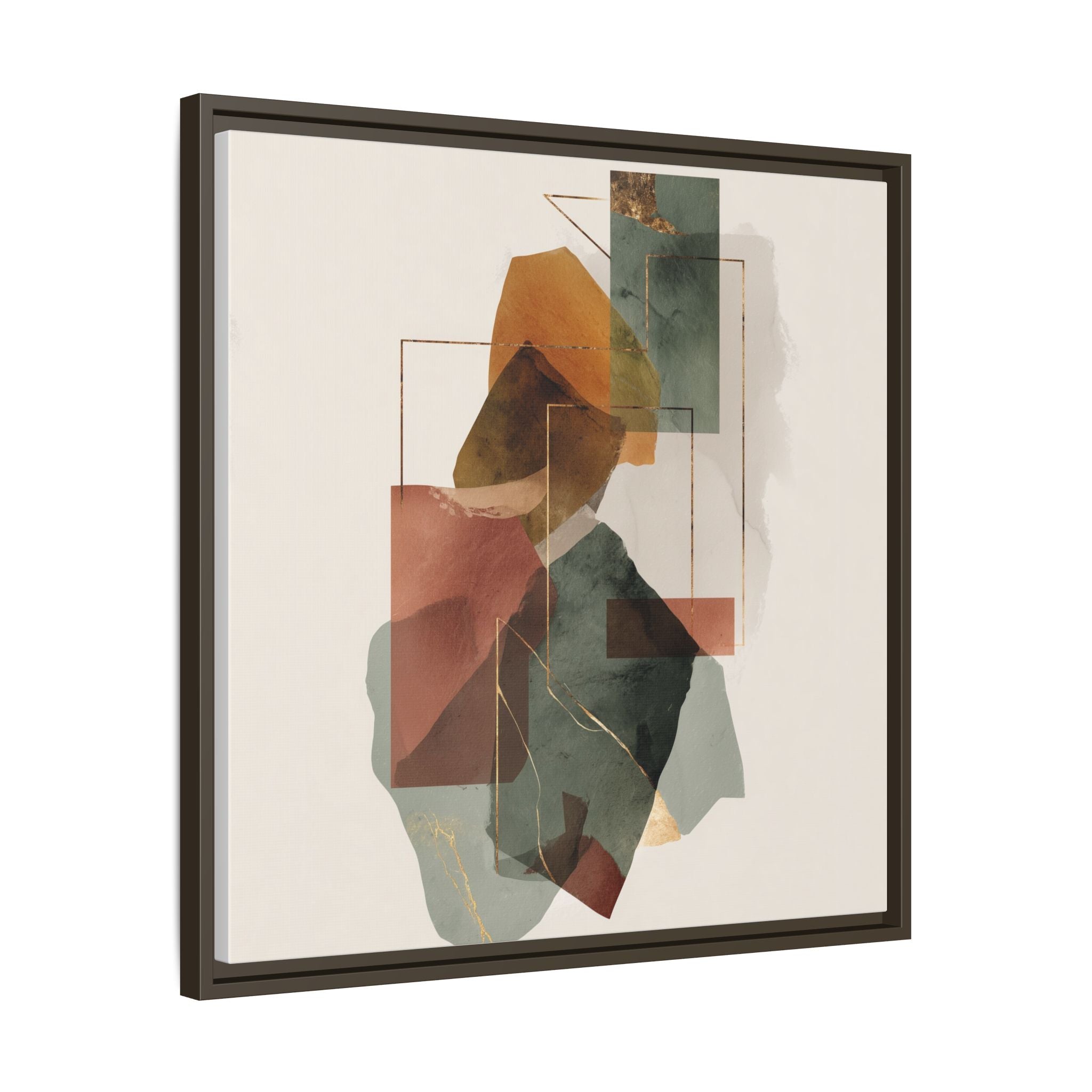 Harmonic Geometries: Architectural Abstraction, Earthy Palette, Minimalist Composition   |   Custom Orders Accepted