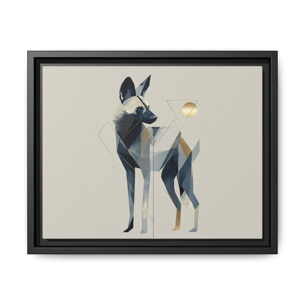 Canine Geometry: Fragmented African Wild Dog Portrait, Modern Graphic Design Study   |  Personalized & Custom Orders Available