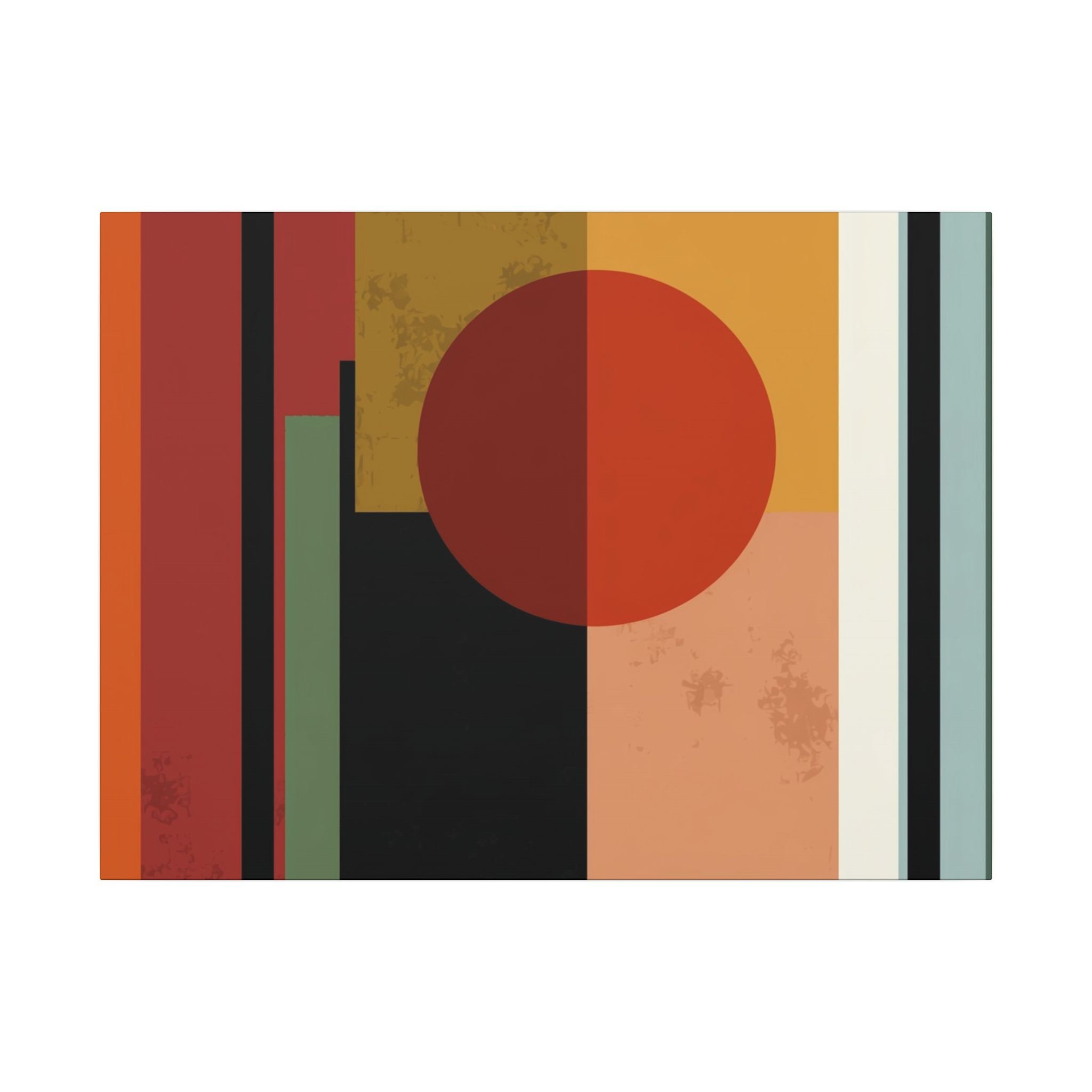 Geometric Harmony: Bauhaus Inspired Design, Mid-Century Modern Composition, Abstract Rectangular Layers   |   Custom Orders Accepted