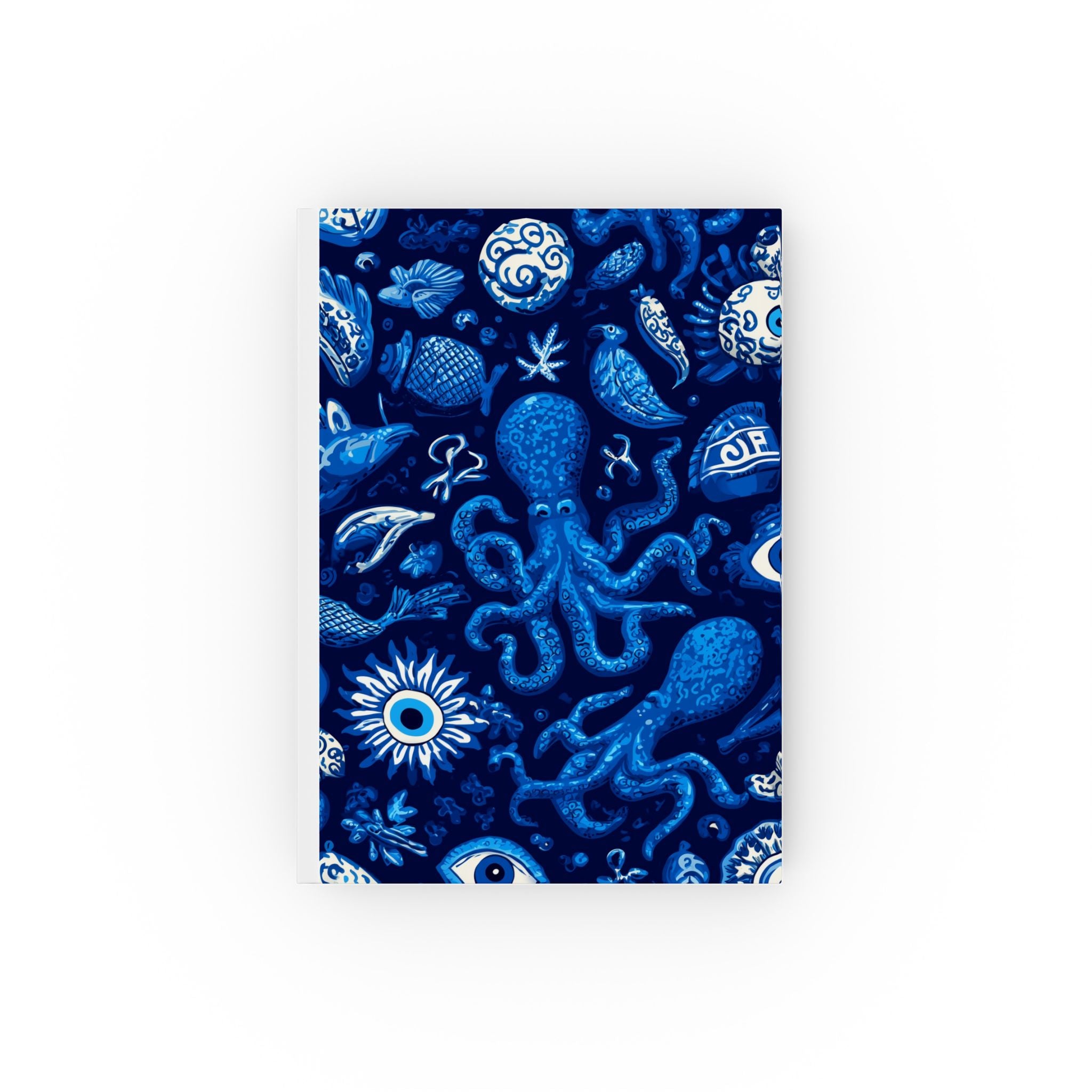 Oceanic Reverie: Marine Symbolism, Folk Art Patterns, Underwater Mystique | Custom Orders Accepted