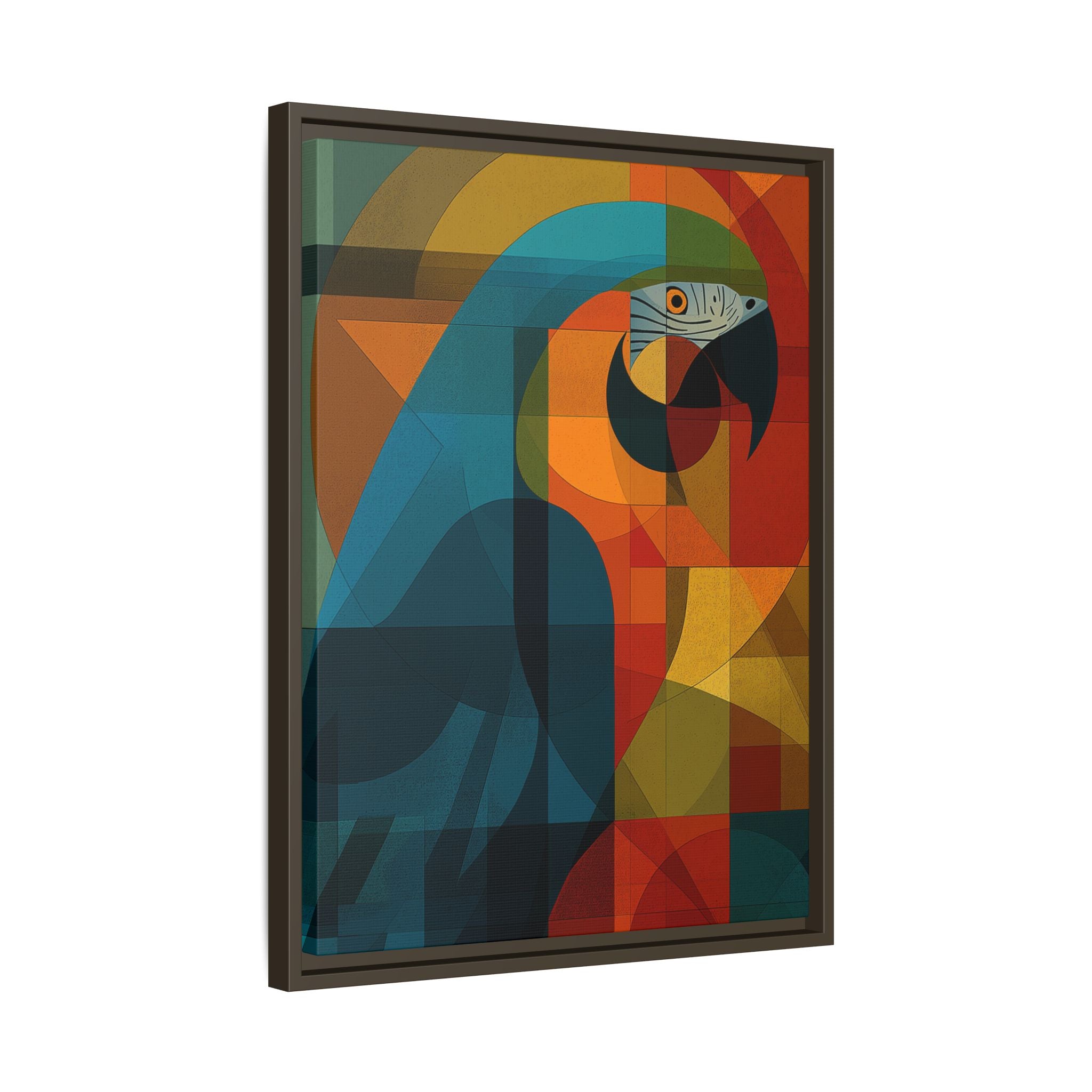 Cubist Parrot Prisma: Geometric Bird Art, Modernist Color Block Design   |    Custom Orders Available