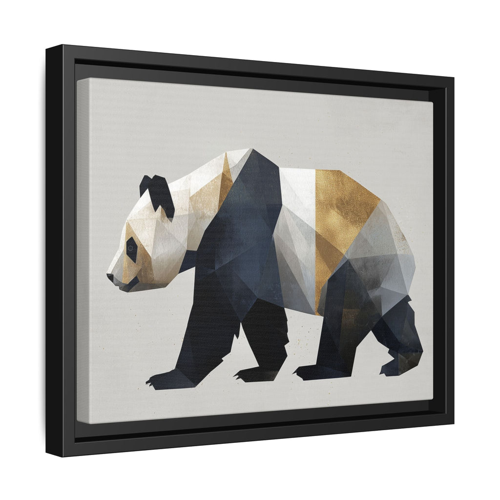 Geometric Panda: Low-Poly Digital Art, Metallic Contemporary Design   |  Personalized & Custom Orders Available