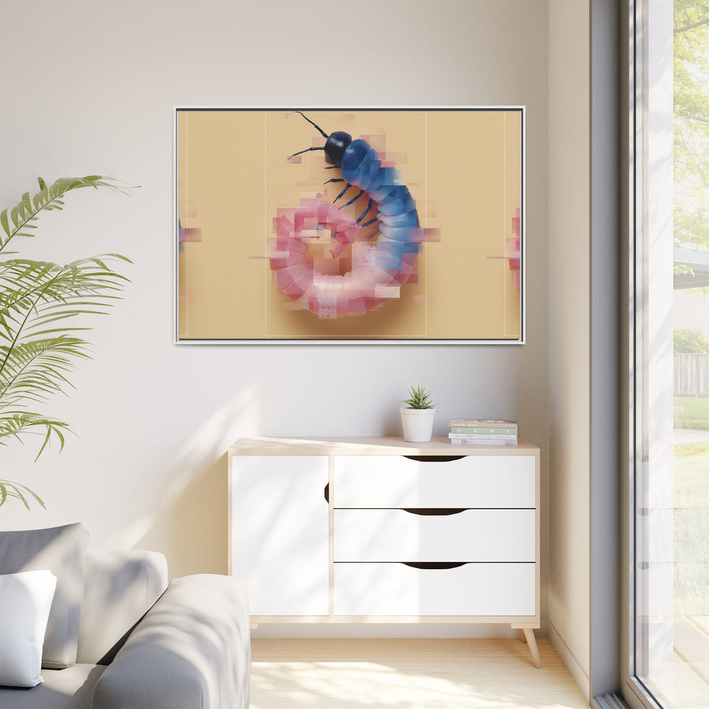 Glitched Symmetry: Digital Insect Mosaic, Pixelated Fragmentation   |    Custom Orders Available