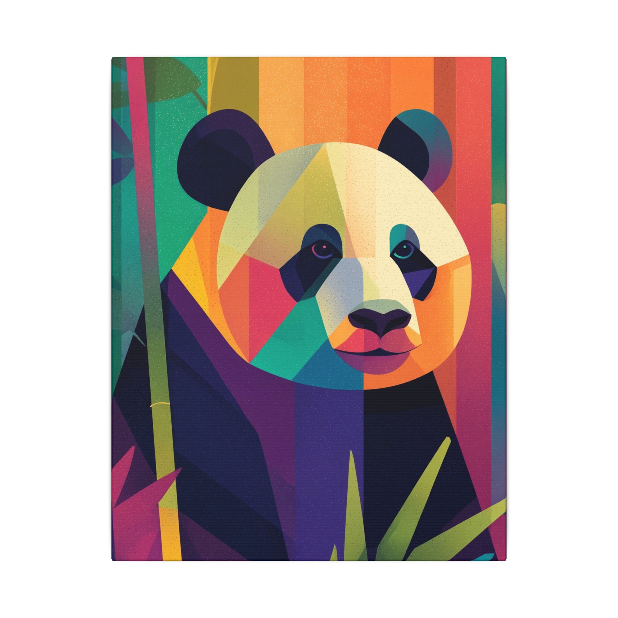 Geometric Panda: Cubist Wildlife, Colorful Fragmentation, Modern Digital Art   |  Personalized & Custom Orders Available