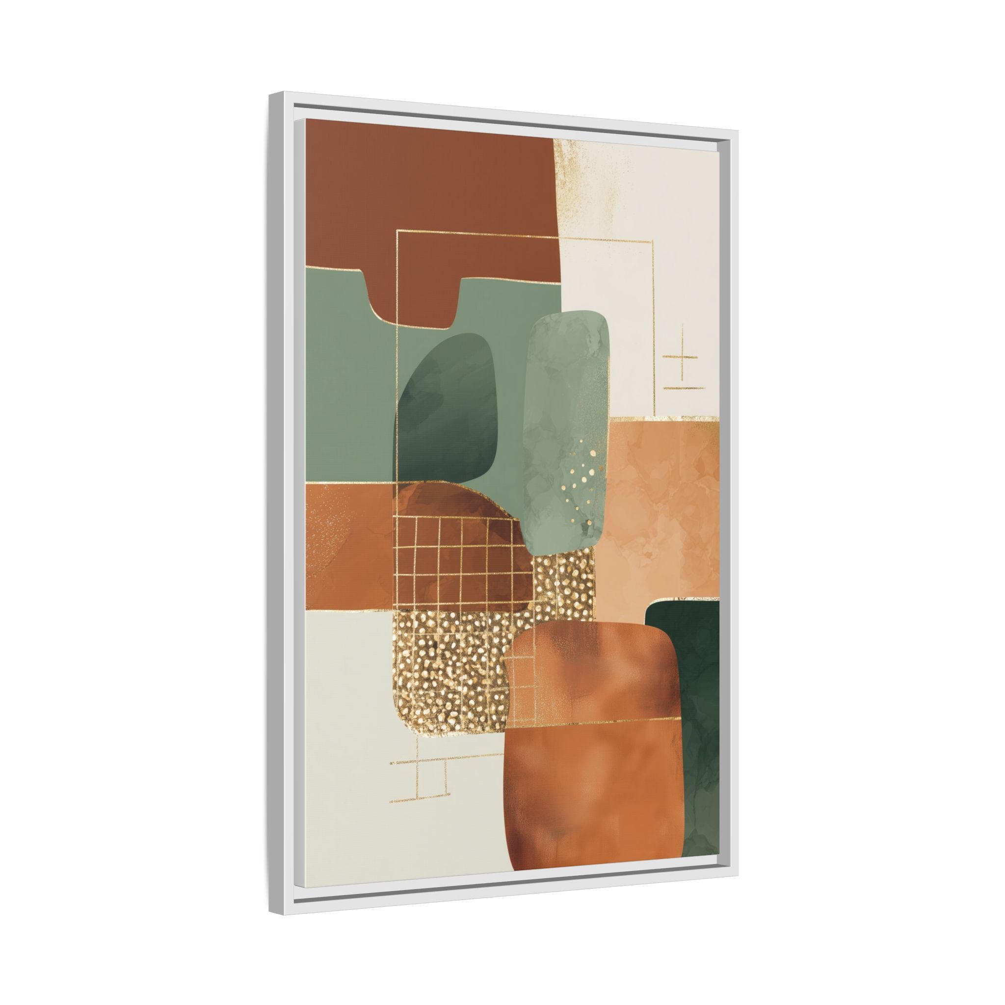 Geometric Harmony: Abstract Minimalist Art, Mid-Century Modern Design, Organic Shapes Composition   |   Custom Orders Accepted