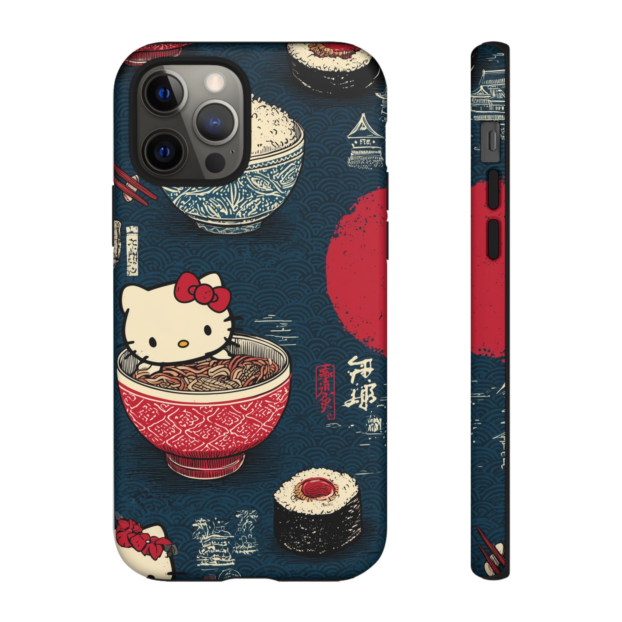 Japanese Kitty Sushi Vibrant Phone Case - Tough Case | Funky, Colorful, Unique Design for Gift, Accessory, Protection, Trendy