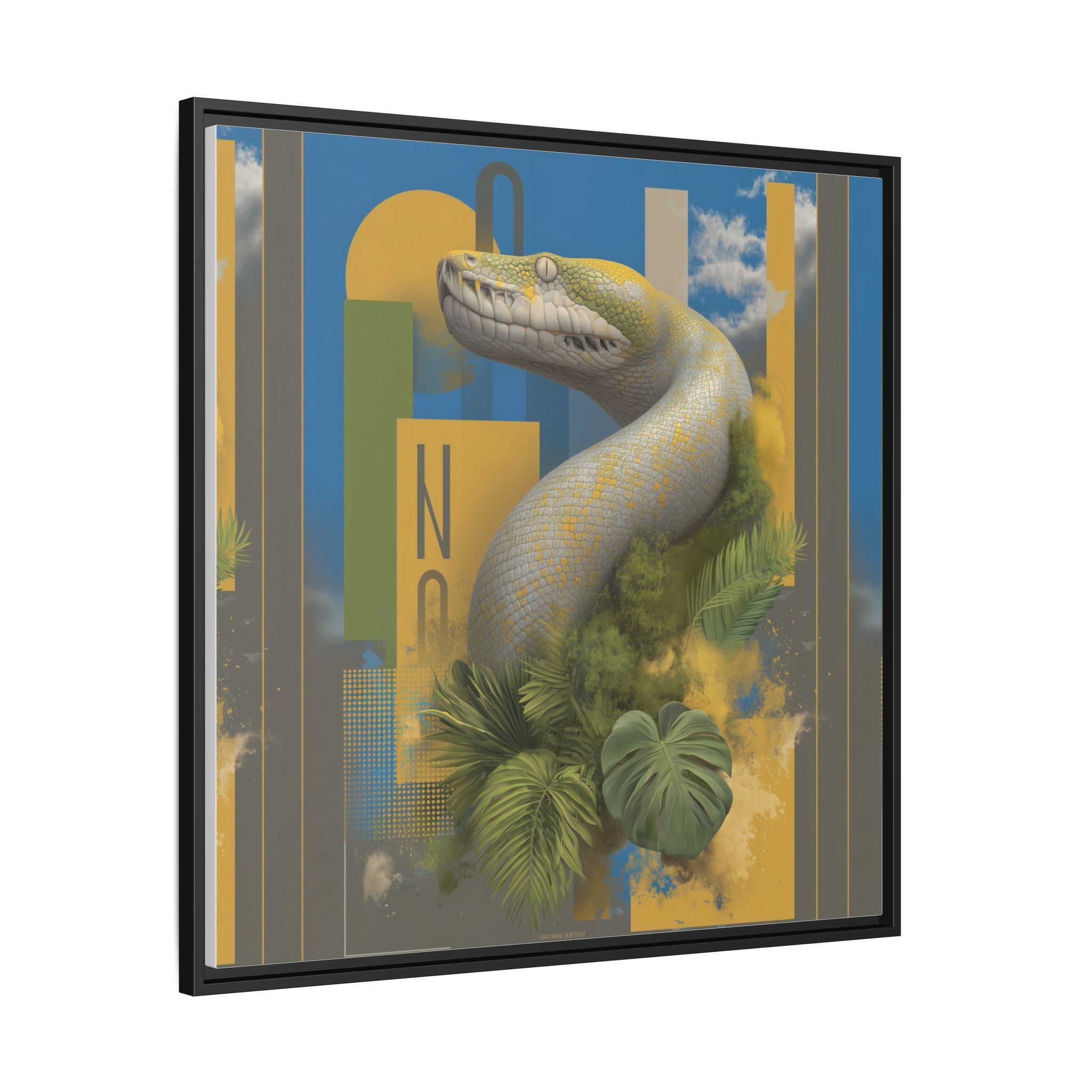 Serpent's Geometry: Tropical Realism, Digital Wildlife Composition   |    Custom Orders Available