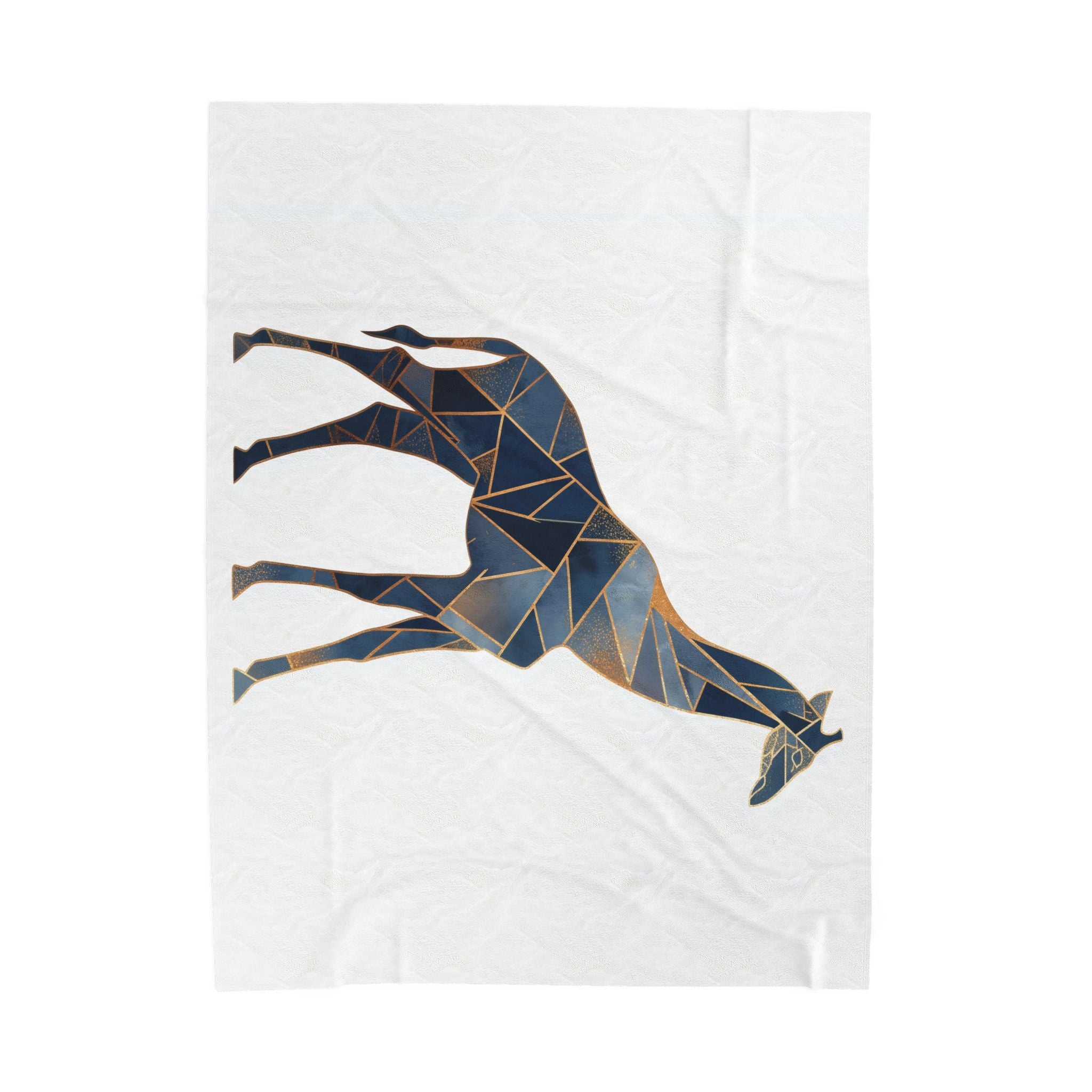 Geometric Giraffe Duvet: Cubist Mosaic, Angular Wildlife Art, Modern Fragmented Design   |  Personalized & Custom Orders Available