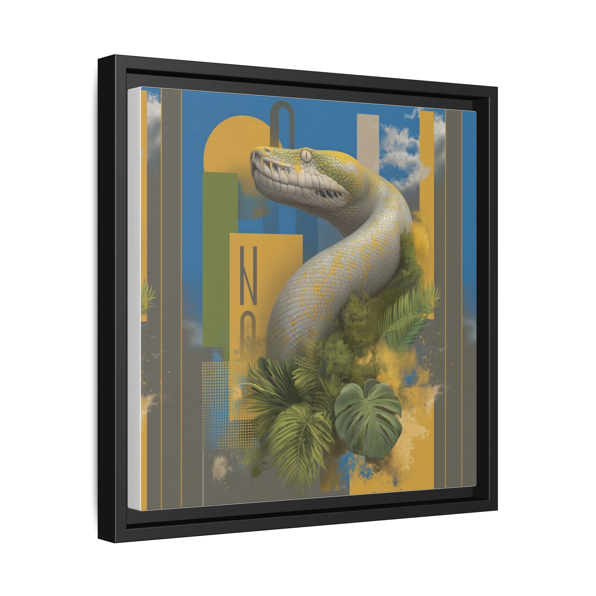 Serpent's Geometry: Tropical Realism, Digital Wildlife Composition   |    Custom Orders Available