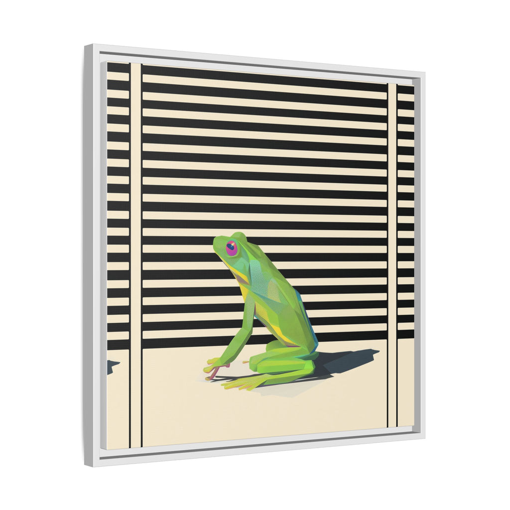 Geometric Frog Persona: Modern Wildlife Illustration, Vibrant Graphic Design   |  Personalized & Custom Orders Available