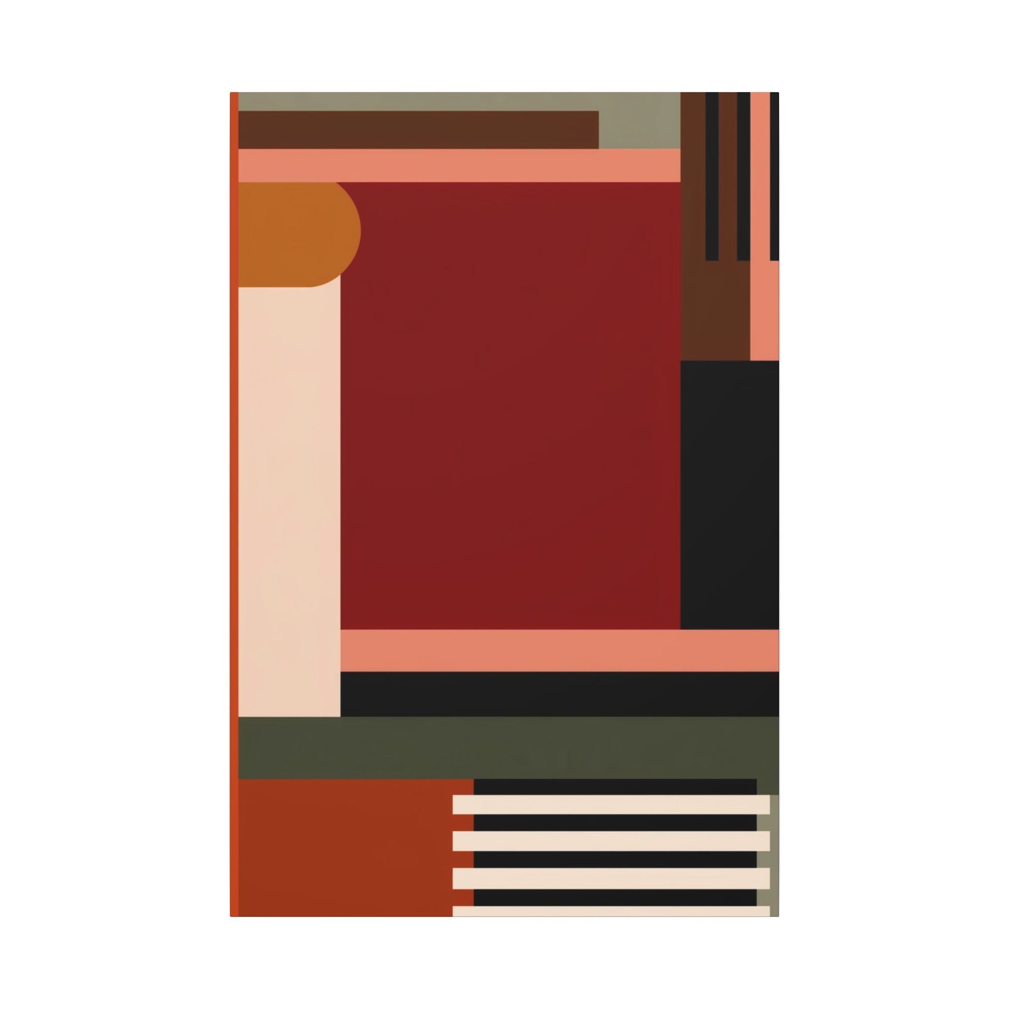 Geometric Harmony: Abstract Constructivist Design, Modern Color Palette, Minimalist Architectural Composition   |   Custom Orders Accepted