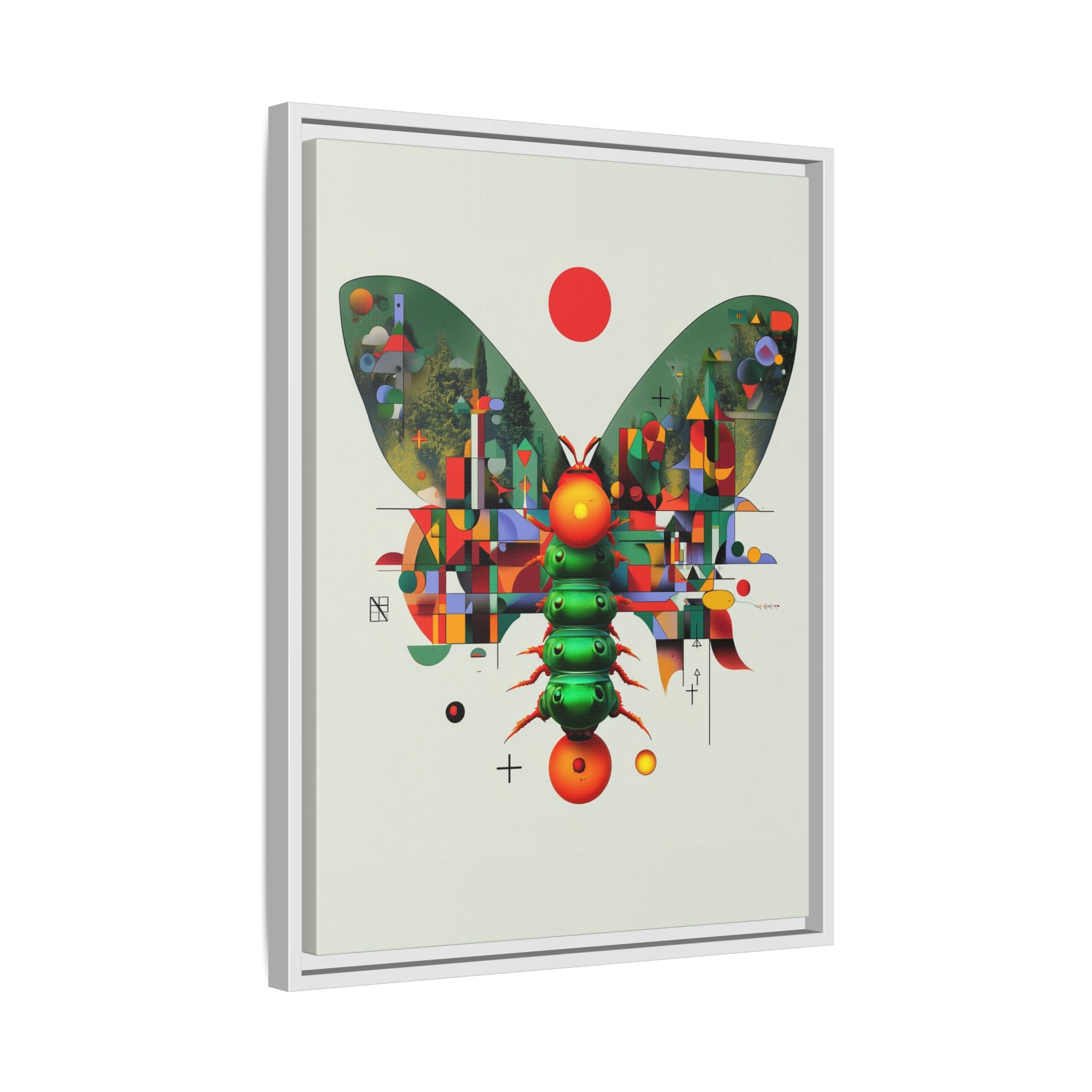 Metamorphic Geometry: Digital Butterfly Architecture, Cubist Nature Transformation   |    Custom Orders Available
