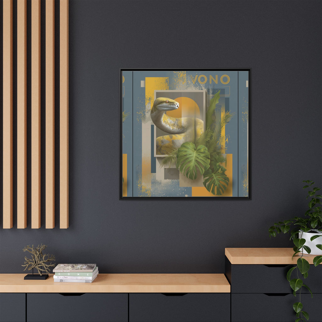 Serpent in Geometrics: Tropical Graphic Design, Modern Nature Illustration   |    Custom Orders Available