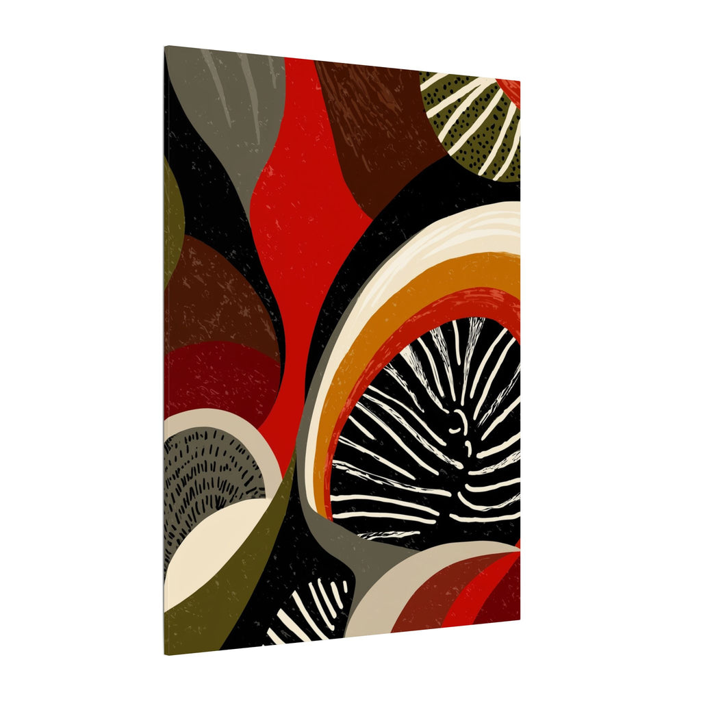 Harmonic Convergence: Organic Geometry, Mid-Century Modern Abstract, Earthy Palette Composition   |   Custom Orders Accepted