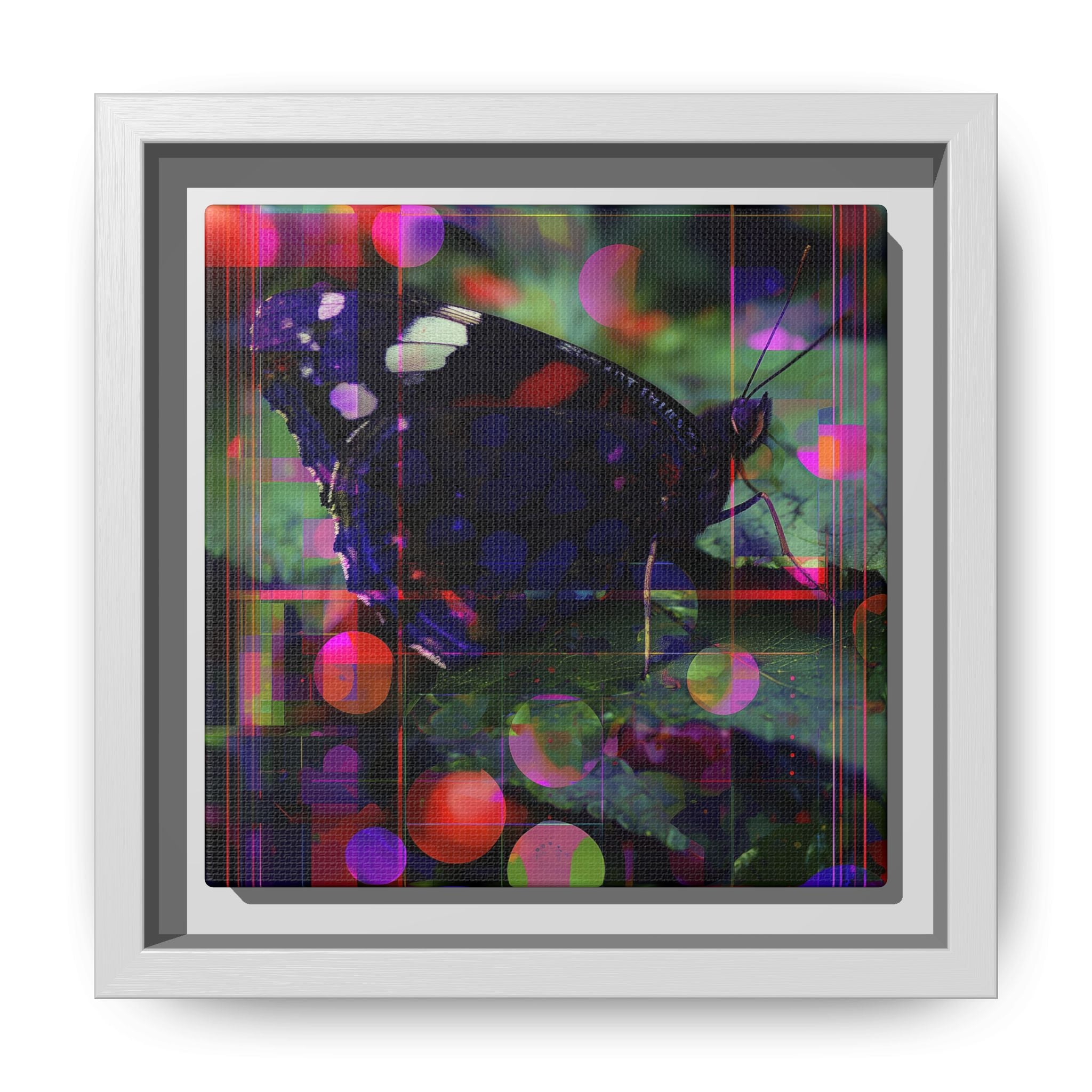 Metamorphic Glitch: Digital Nature Remix, Butterfly Geometric Distortion   |    Custom Orders Available