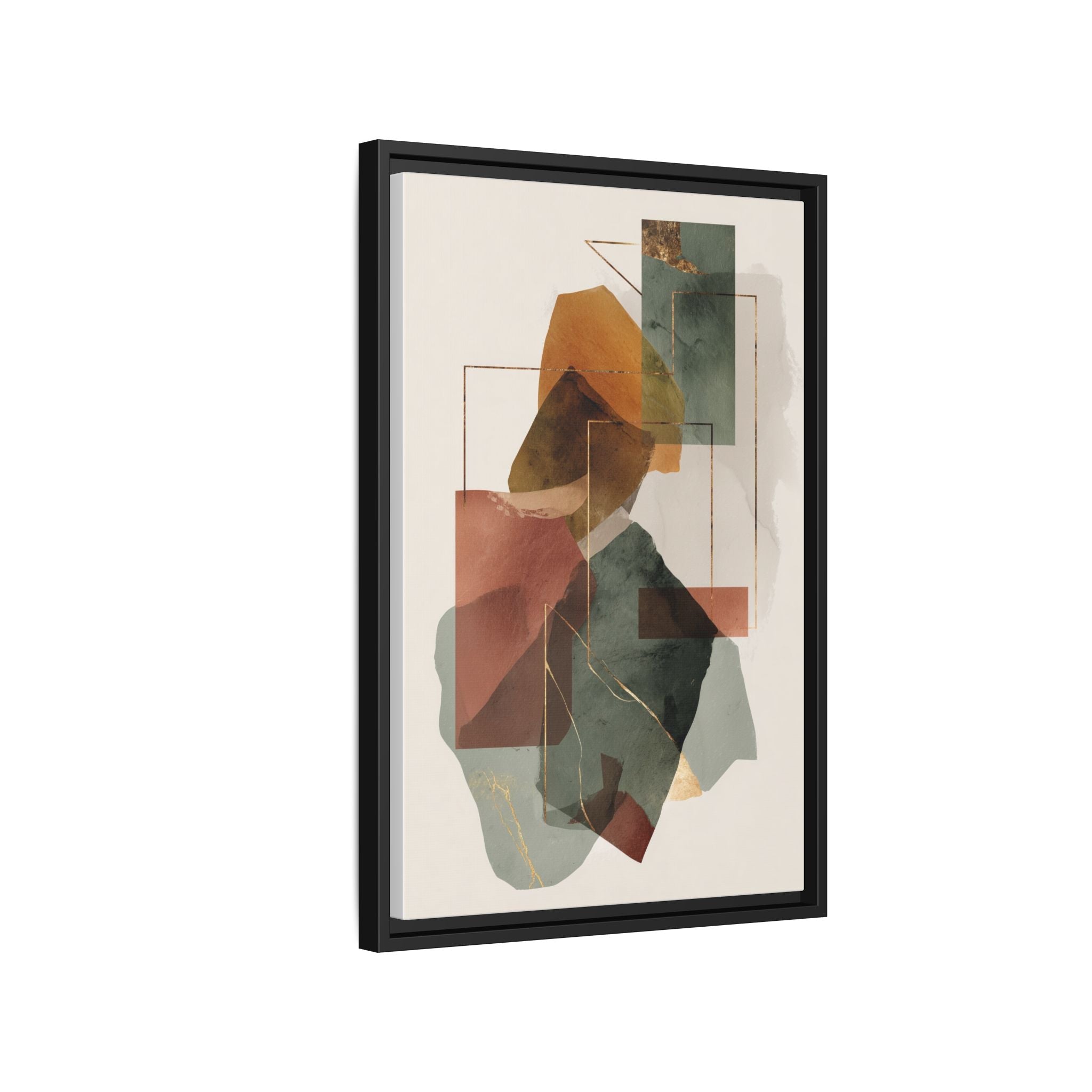 Harmonic Geometries: Architectural Abstraction, Earthy Palette, Minimalist Composition   |   Custom Orders Accepted