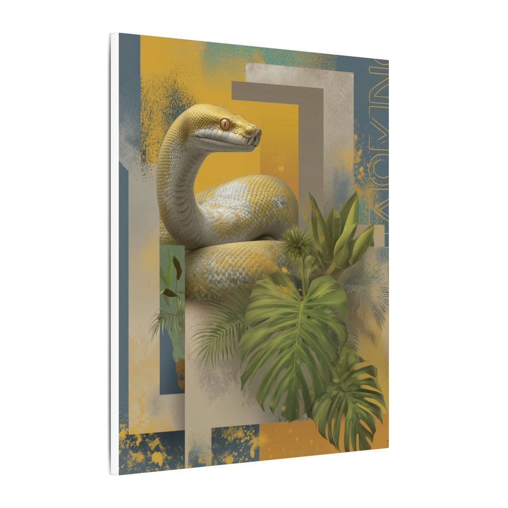 Serpentine Geometry: Tropical Digital Illustration, Modern Nature Composition   |    Custom Orders Available