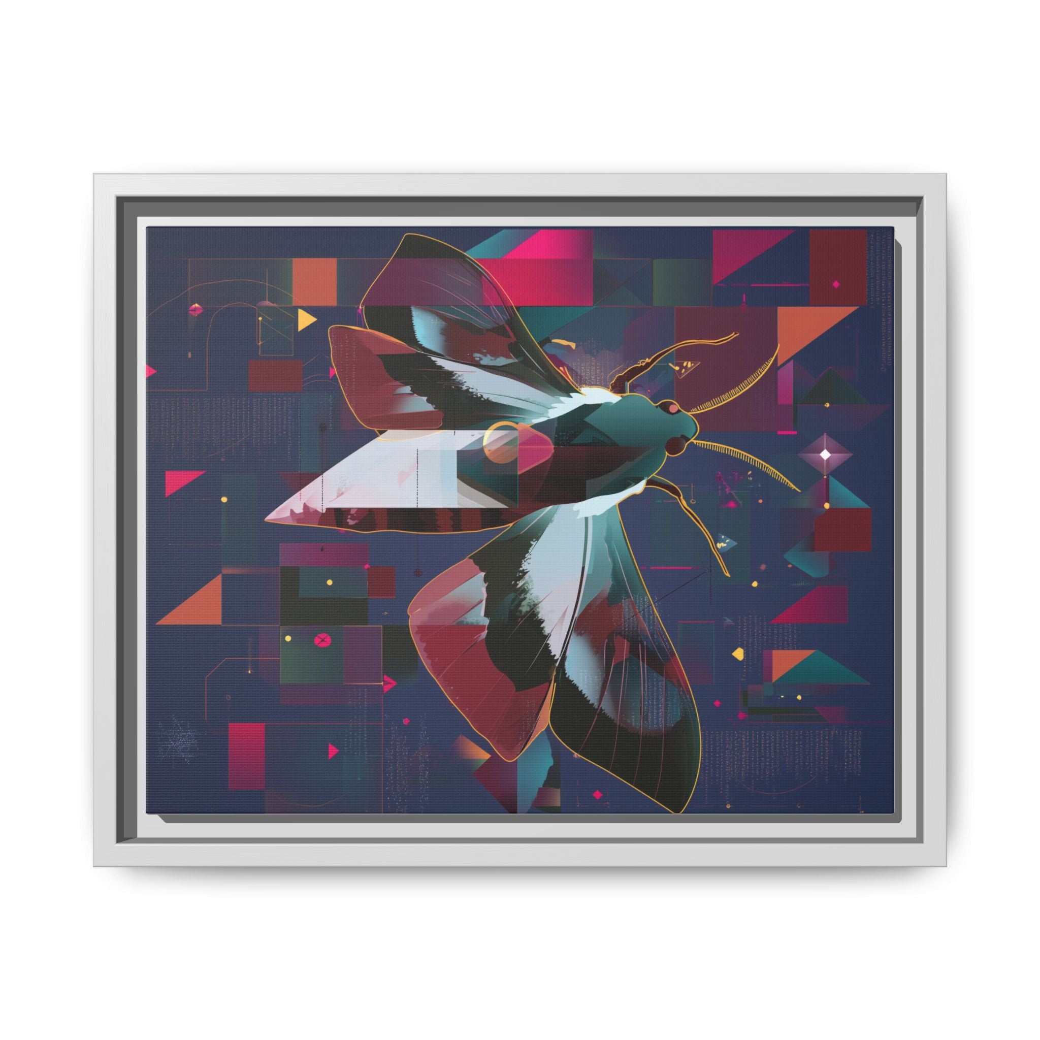 Digital Metamorphosis: Geometric Butterfly, Technological Nature   |    Custom Orders Available