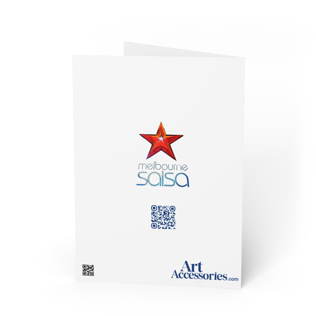 Christmas Salsa Dancing Greeting Card