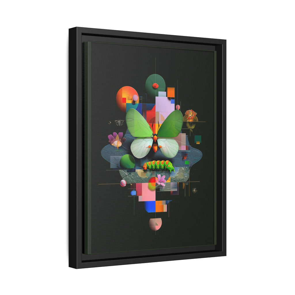 Metamorphosis Geometry Framed Print : Digital Nature Synthesis, Butterfly Abstraction   |  Personalized & Custom Orders Available