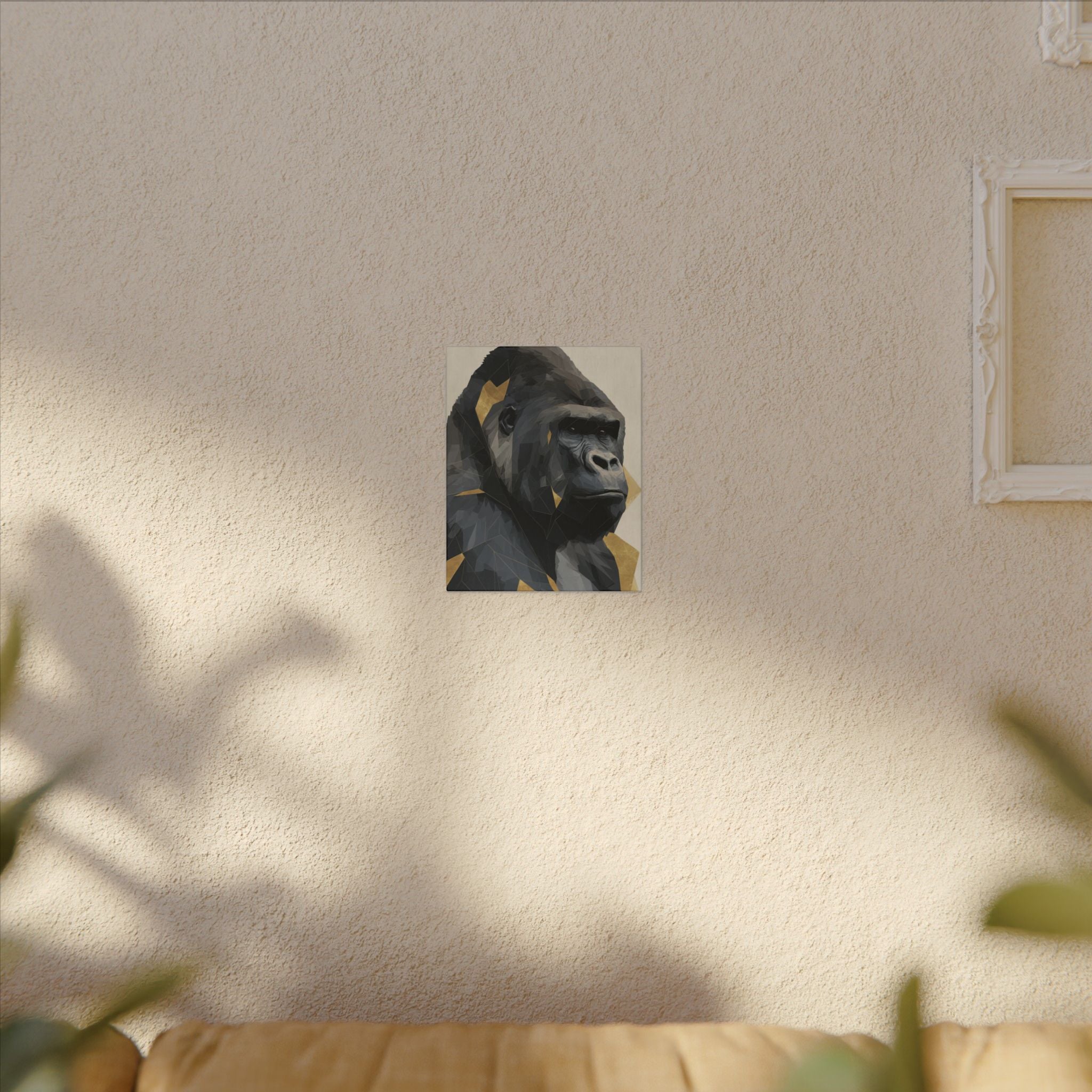 Fractured Primate: Geometric Gorilla Portrait, Low-Poly Animal Art, Modern Wildlife Visualization   |  Personalized & Custom Orders